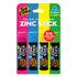 Sun Zapper Rainbow Bundle Sunscreen - Pink, Blue, Yellow & Green Zinc Stick SPF50+, 4 Pack