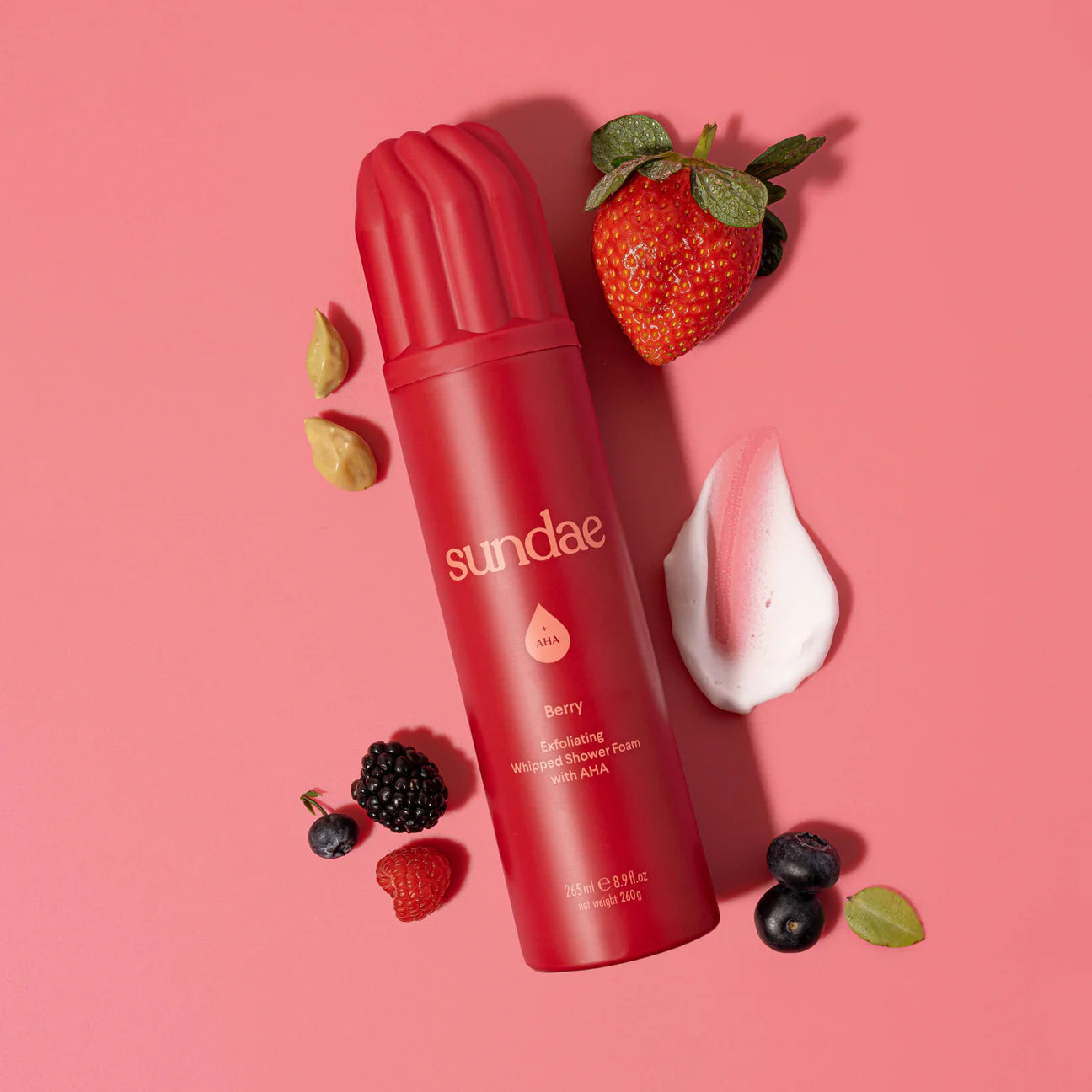 Sundae's Berry AHA Exfoliating Body Foam Wash