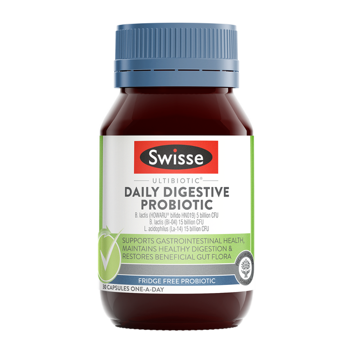 Swisse Ultibiotic Daily Digestive Probiotic - 30 Capsules