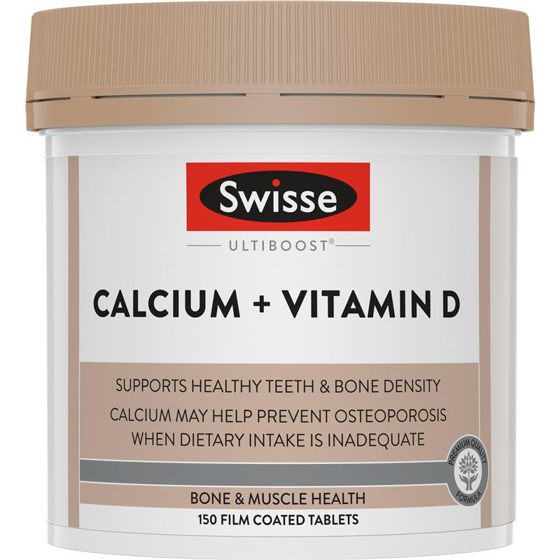 Swisse Ultiboost Calcium + Vitamin D - 150 Tablets