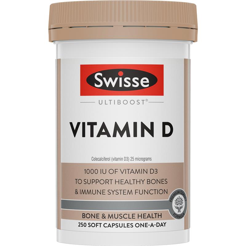 Swisse Ultiboost Calcium + Vitamin D - 250 Tablets