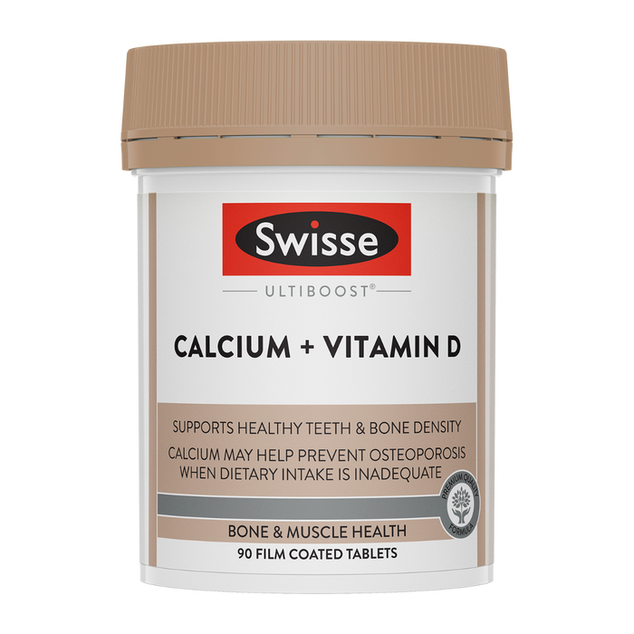 Swisse Ultiboost Calcium + Vitamin D - 90 Tablets