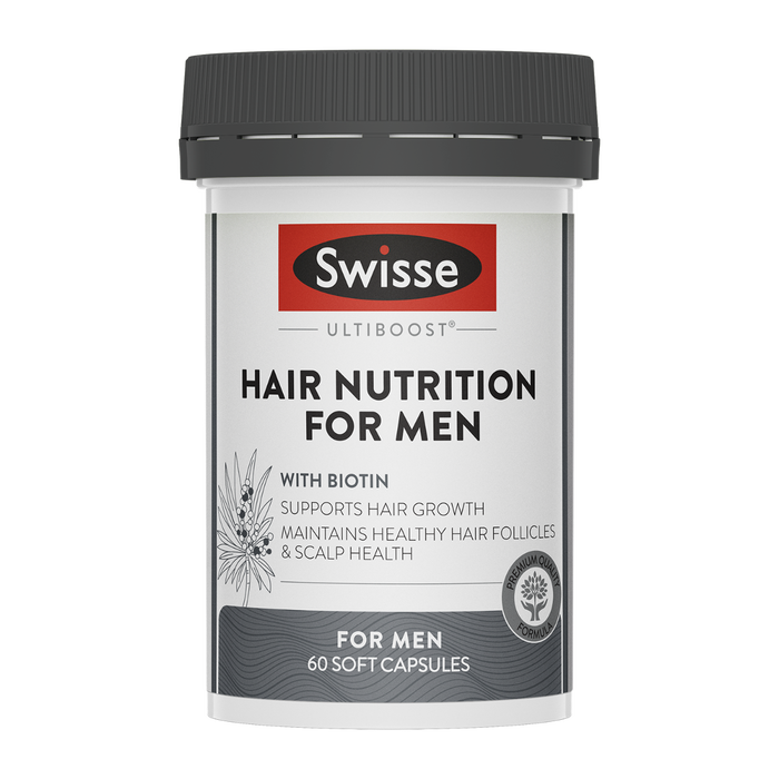 Swisse Ultiboost Hair Nutrition For Men - 60 Capsules