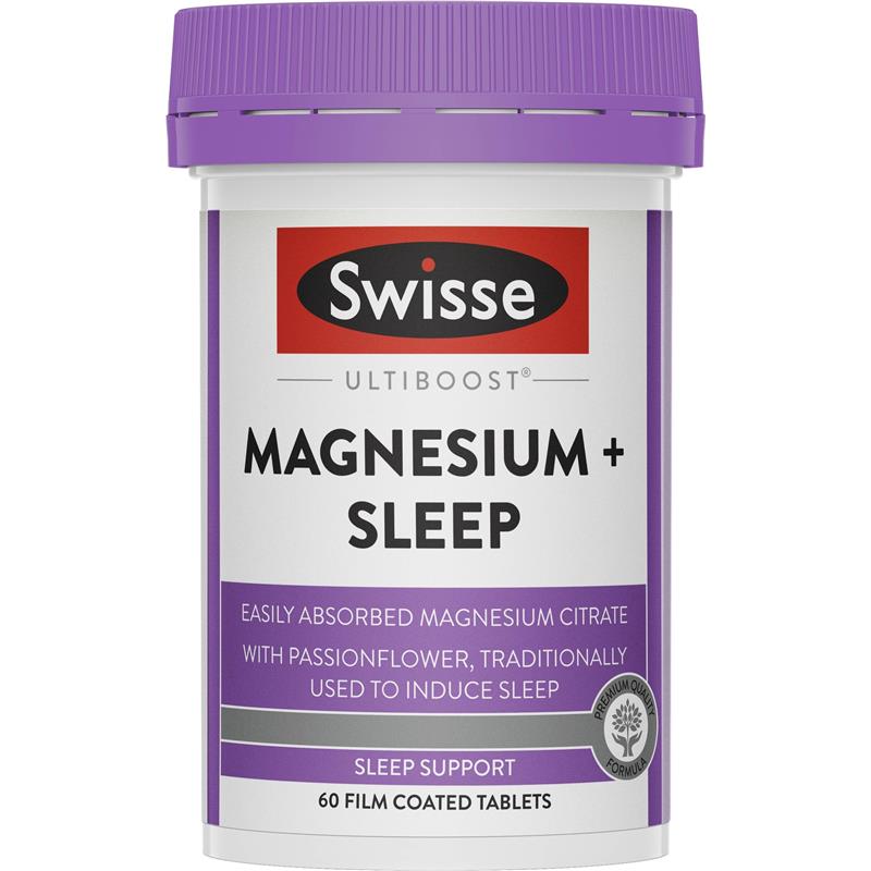 Swisse Ultiboost Magnesium + Sleep - 60 Tablets