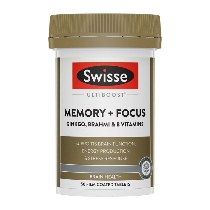 Swisse Ultiboost Memory + Focus - 50 Tablets