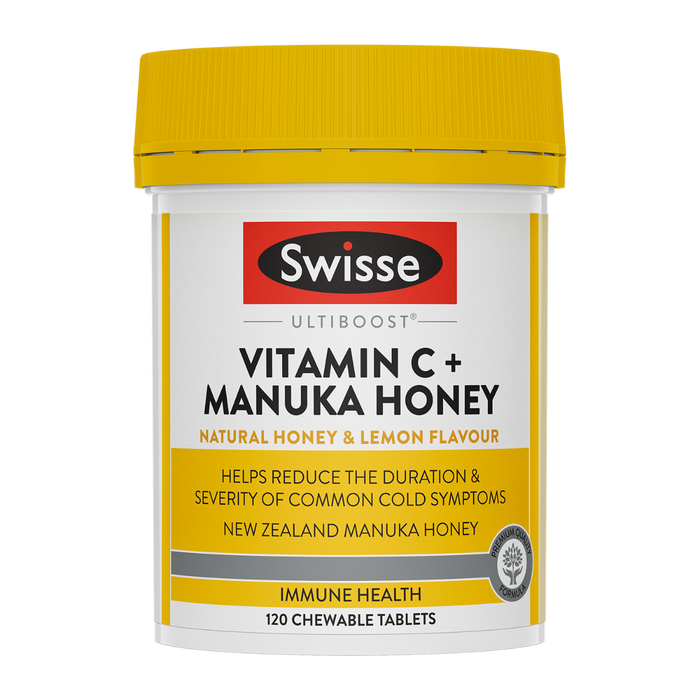 Swisse Ultiboost Vitamin C + Manuka Honey - 120 Tablets