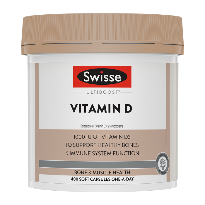 Swisse Ultiboost Vitamin D - 400 Capsules