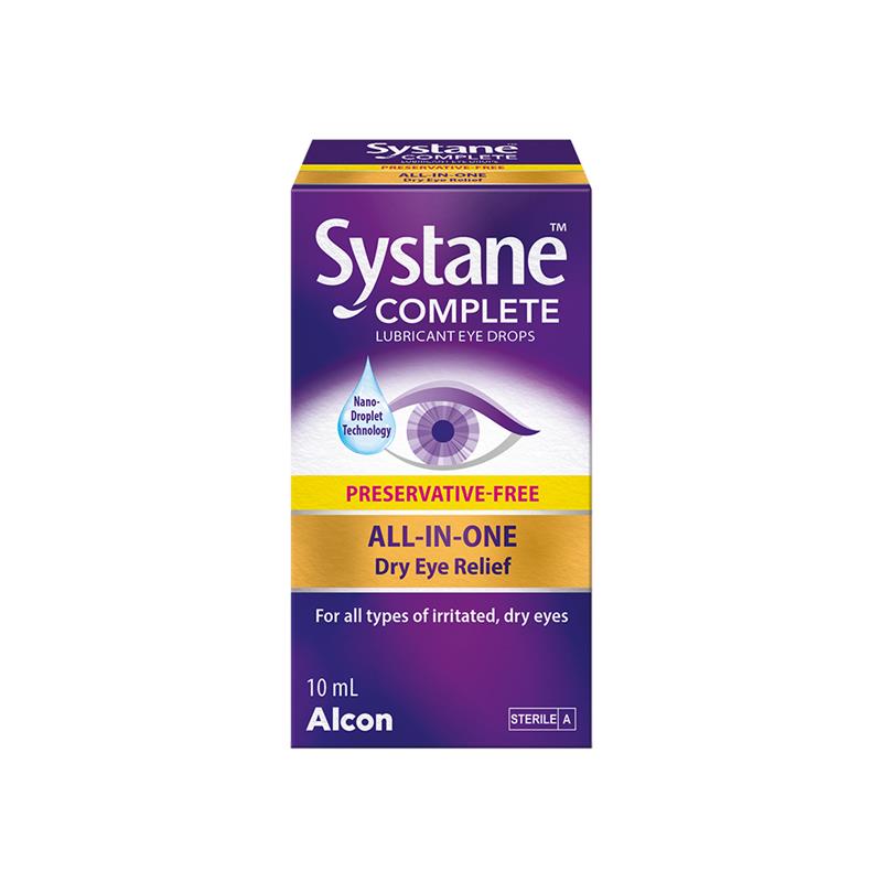 Systane Complete Preservative Free Lubricant Eye Drops 10mL