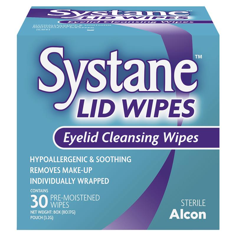 Systane Lid Wipes 30pk Eyelid Cleansing Wipes