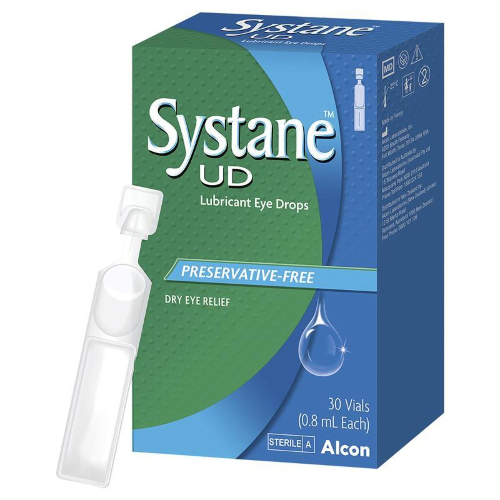 Systane Box Systane Unit Dose Lubricant Eye Drops - 0.8mL x 30 Vials – RespectHealth