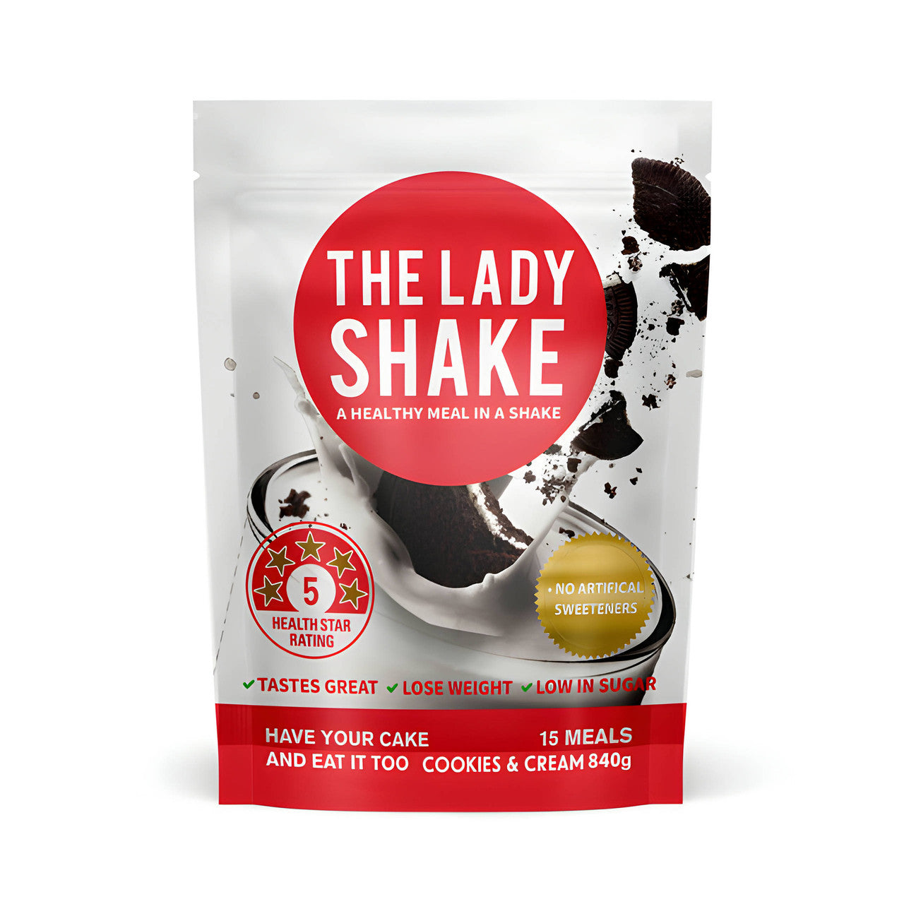 The Lady Shake - Cookies and Cream 840g