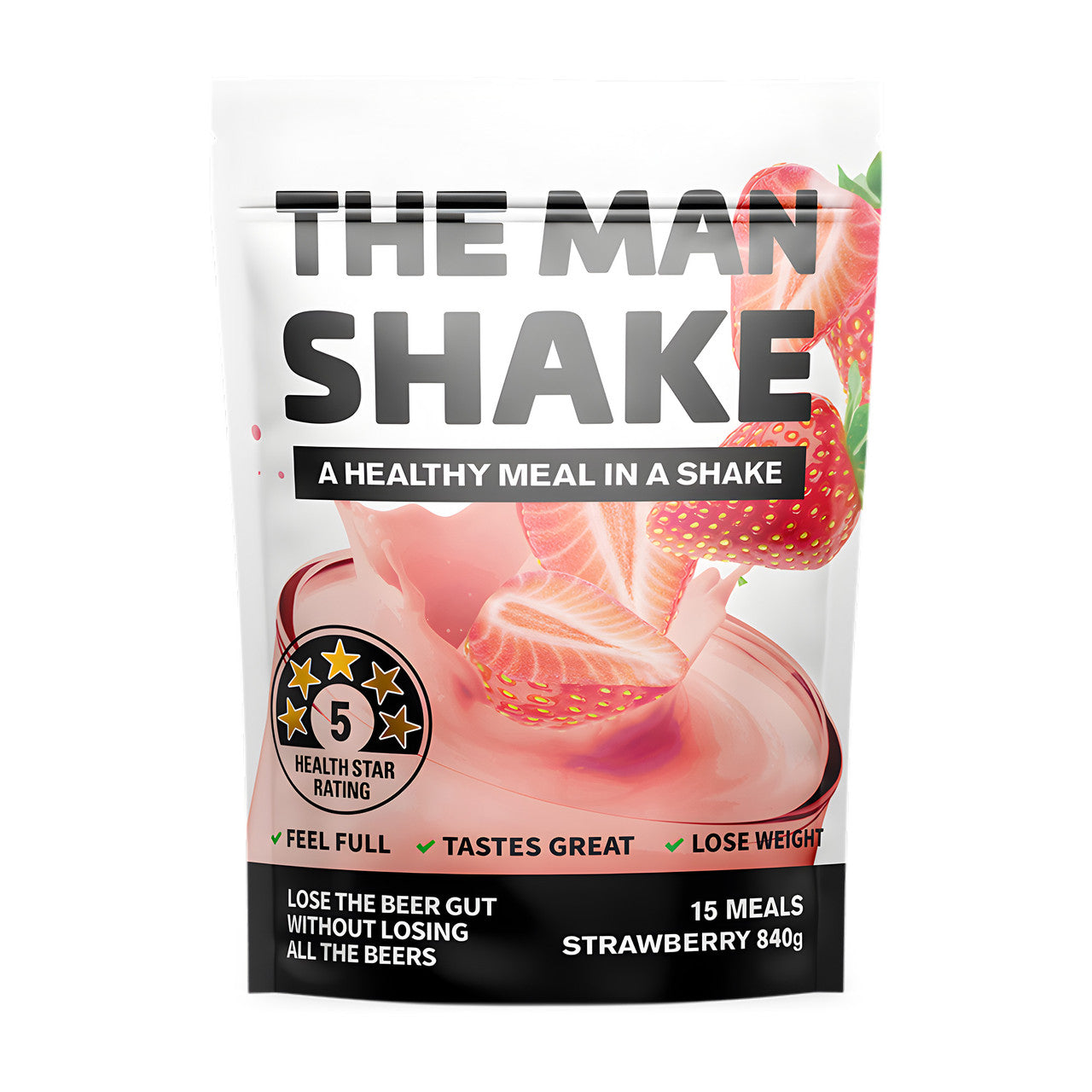 The Man Shake - Strawberry 840g