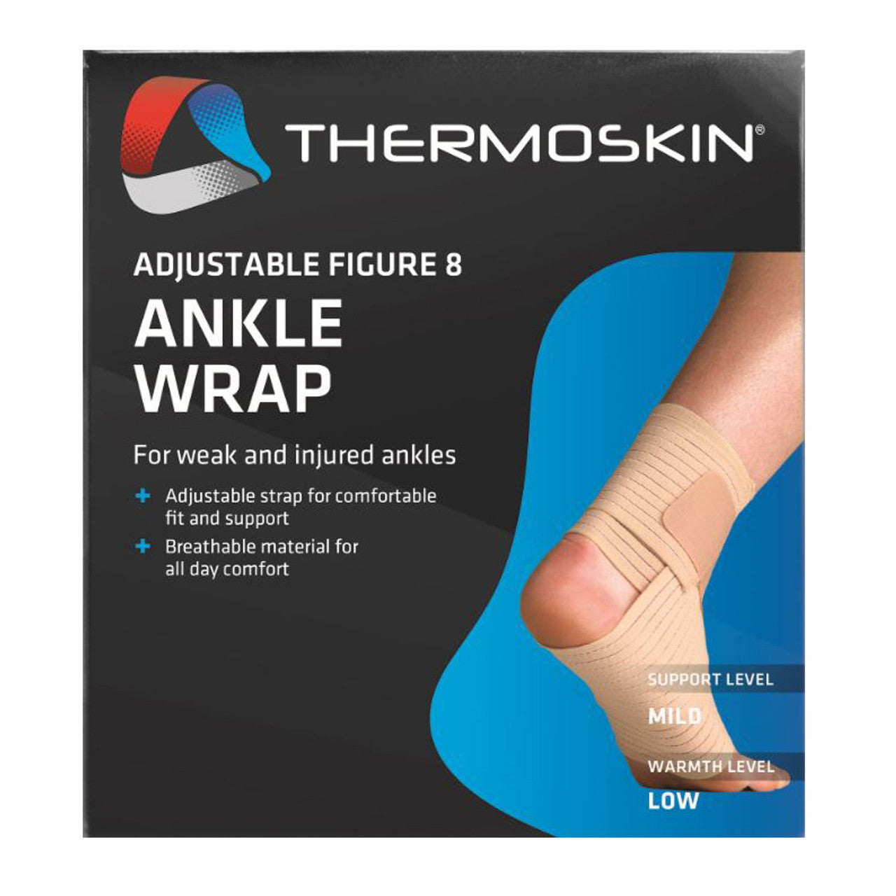 Thermoskin Adjustable Figure 8 Ankle Wrap - Large to Extra Large