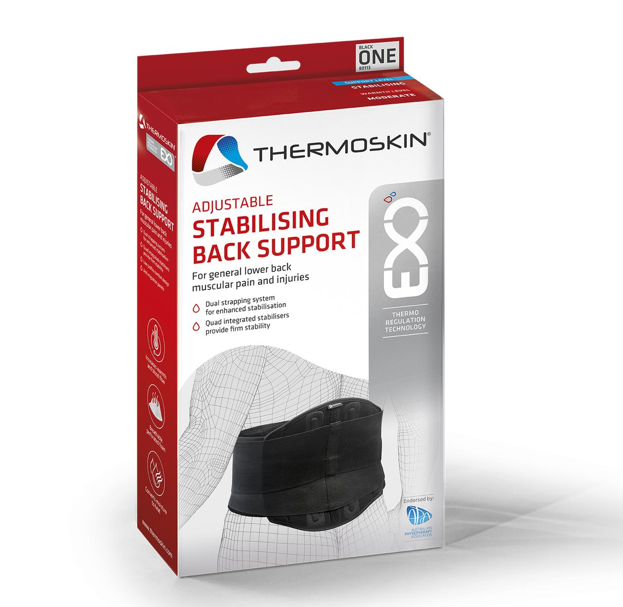 Thermoskin Exo Thermal Adjustable Stabilising Back Support