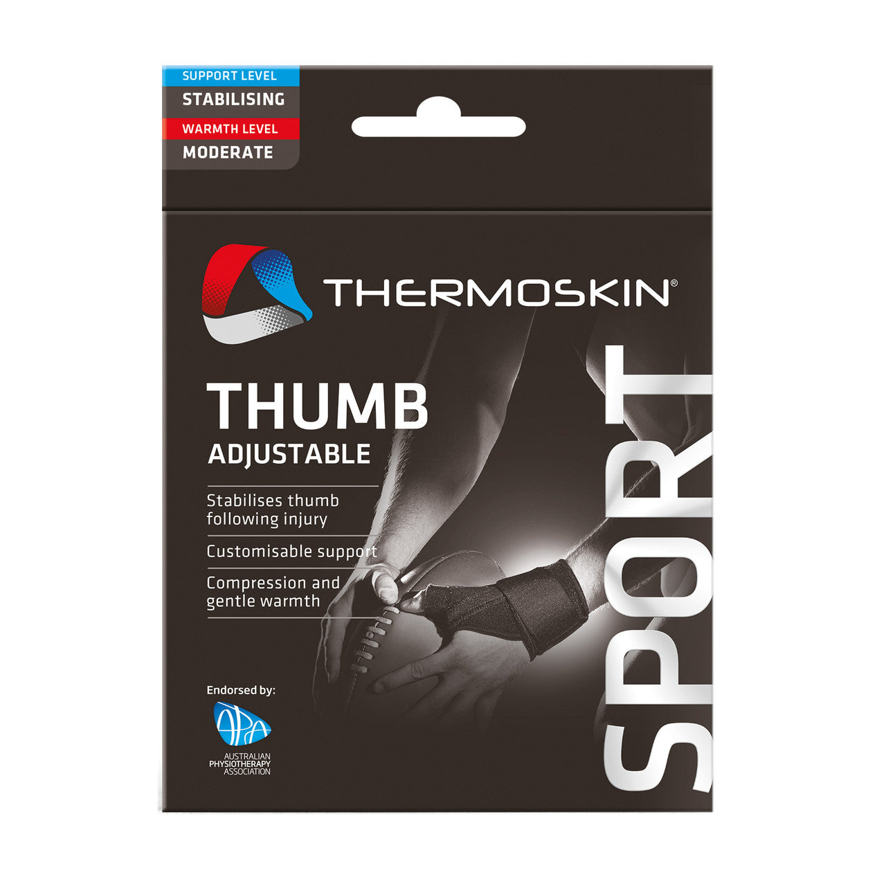 Thermoskin Sport Adjustable Right Thumb Wrap - Large to Extra Large