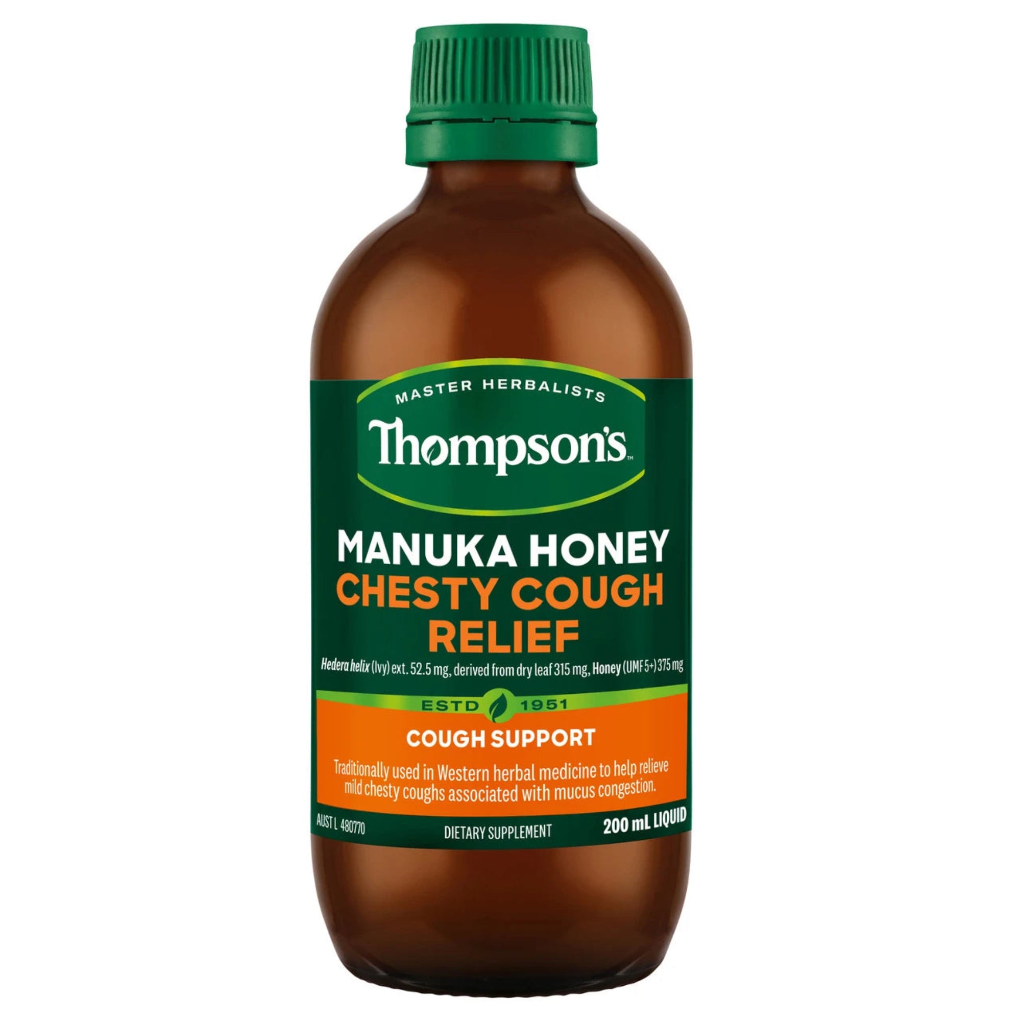Thompson's Manuka Honey Chesty Cough Relief - 200mL