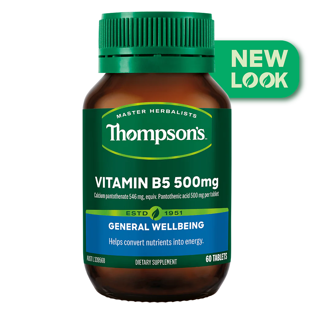 Thompsons B5 Pantothenic Acid 500mg 60 Tablets