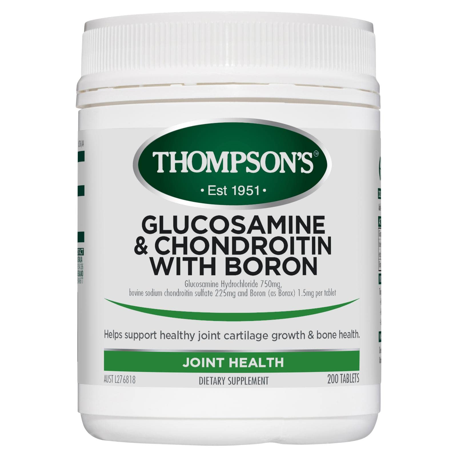 Thompsons Glucosamine & Chondroitin 200 Tablets