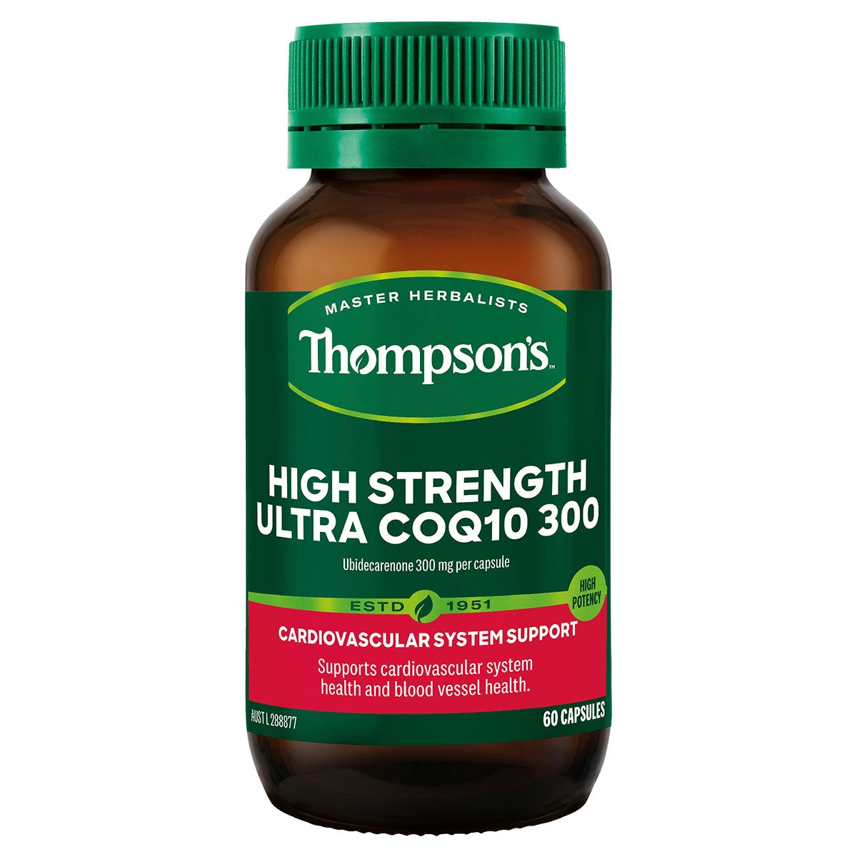 Thompsons High Strength Ultra CoQ10 300mg 60 Caps