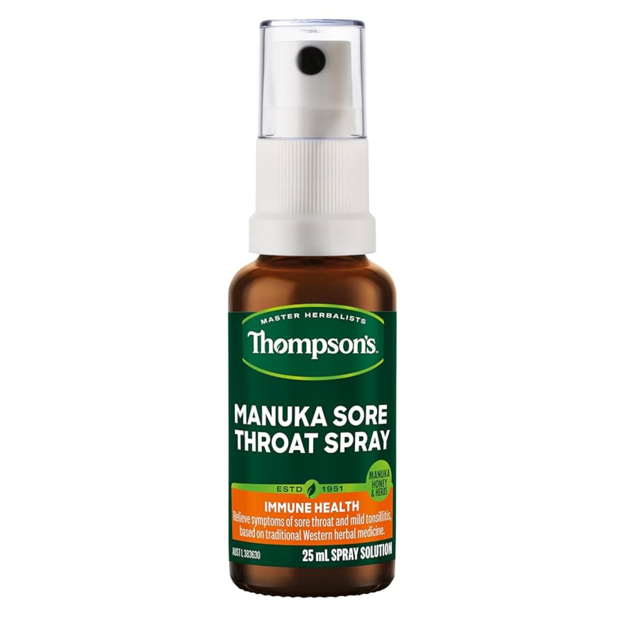 Thompsons Manuka Sore Throat Spray - 25mL
