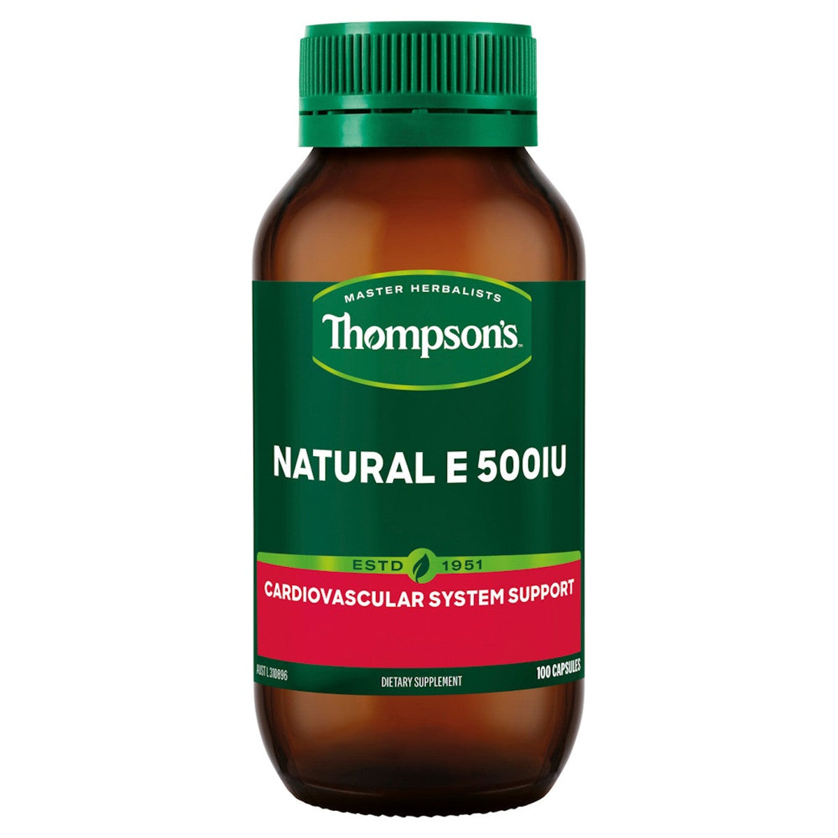 Thompsons Natural E 500IU 100 Capsules