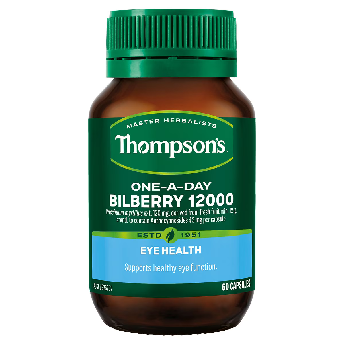 Thompsons One-a-day Bilberry 12000mg 60 Capsules