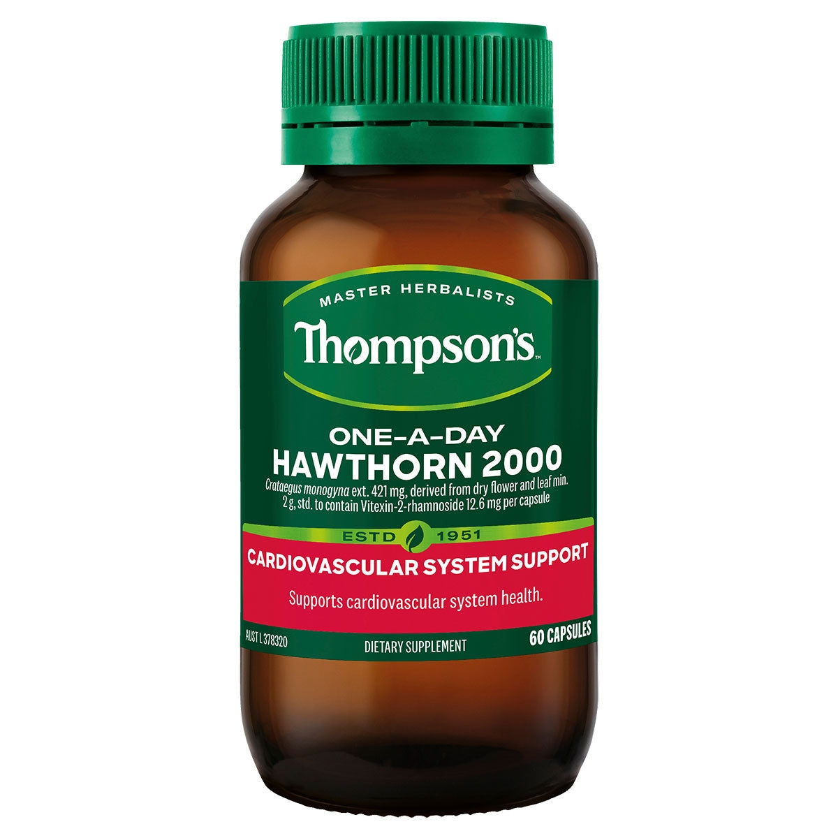 Thompsons One-a-day Hawthorn 2000mg 60 Capsules