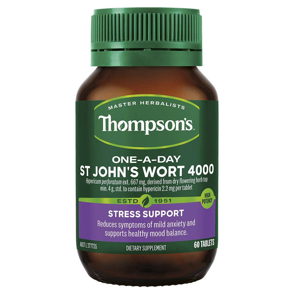 Thompsons One-a-day St John's Wort 4000mg 60 Tabs