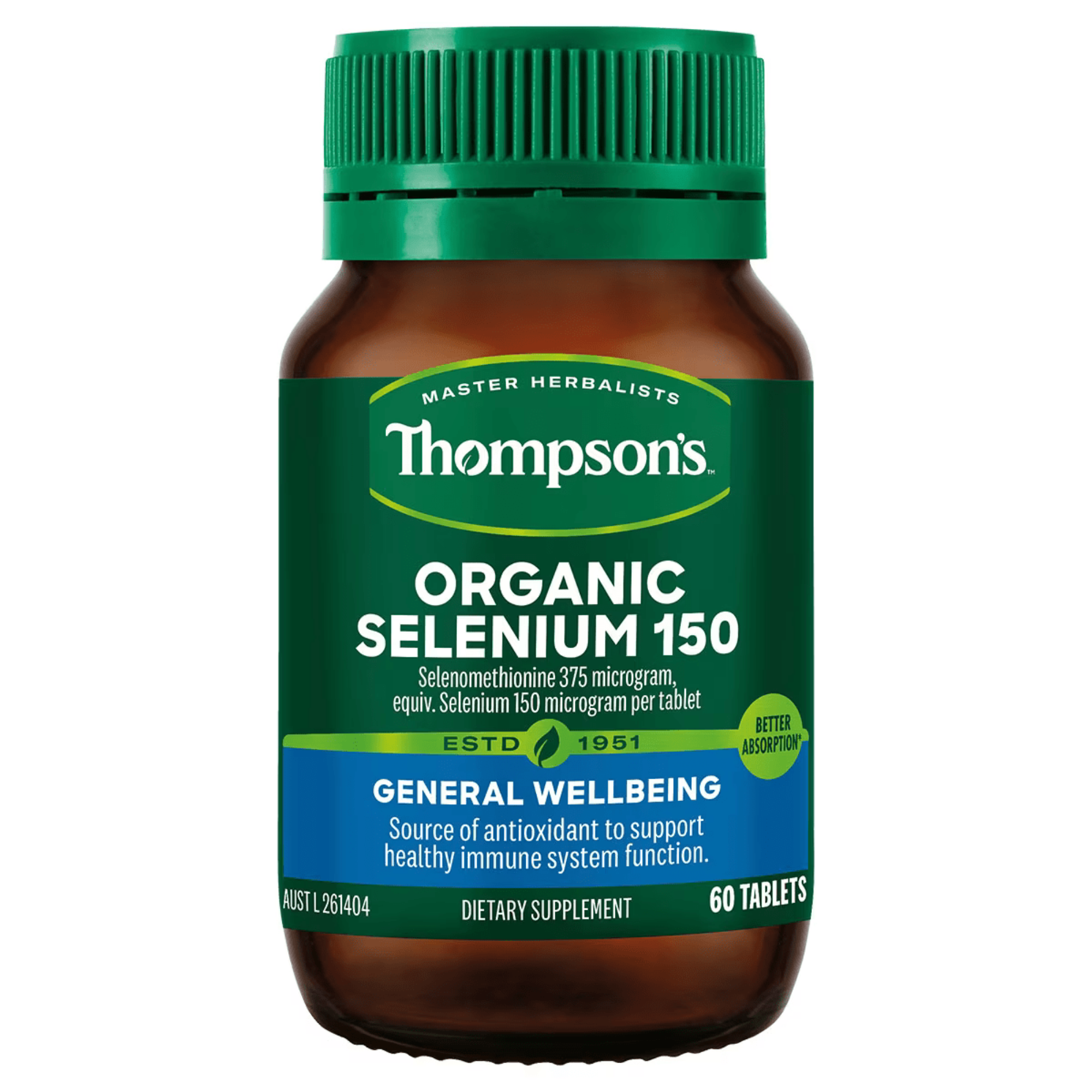 Selenium Cube Thompsons Organic Selenium 150mcg - 60 Tablets – RespectHealth