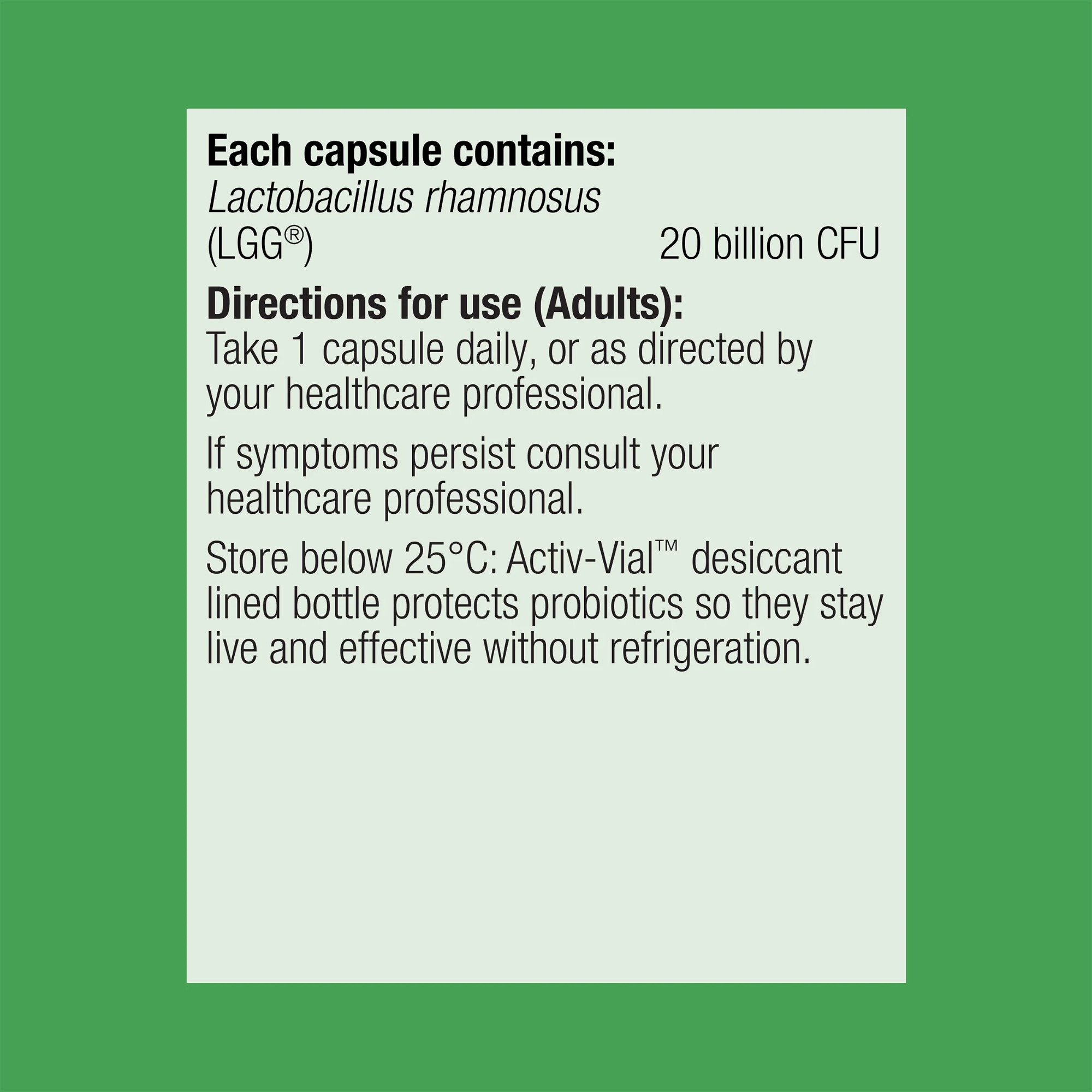 Metagenics UltraFlora LGG Forte Probiotic - 60 Capsules