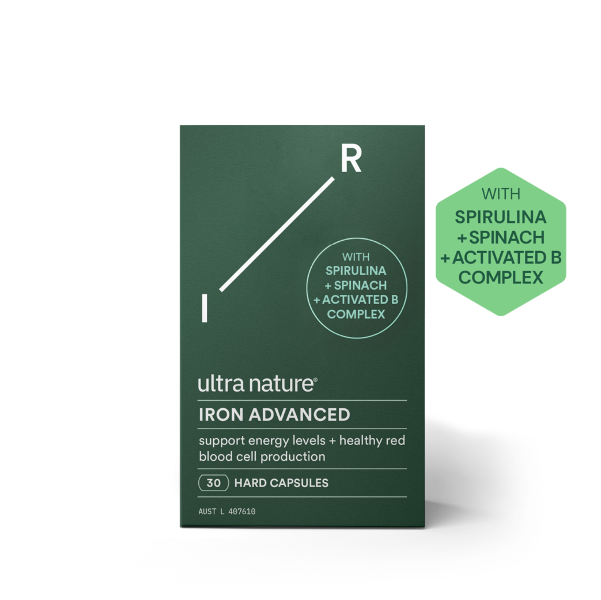 Ultra Nature Iron Advanced Hard Capsules - 30 Capsules