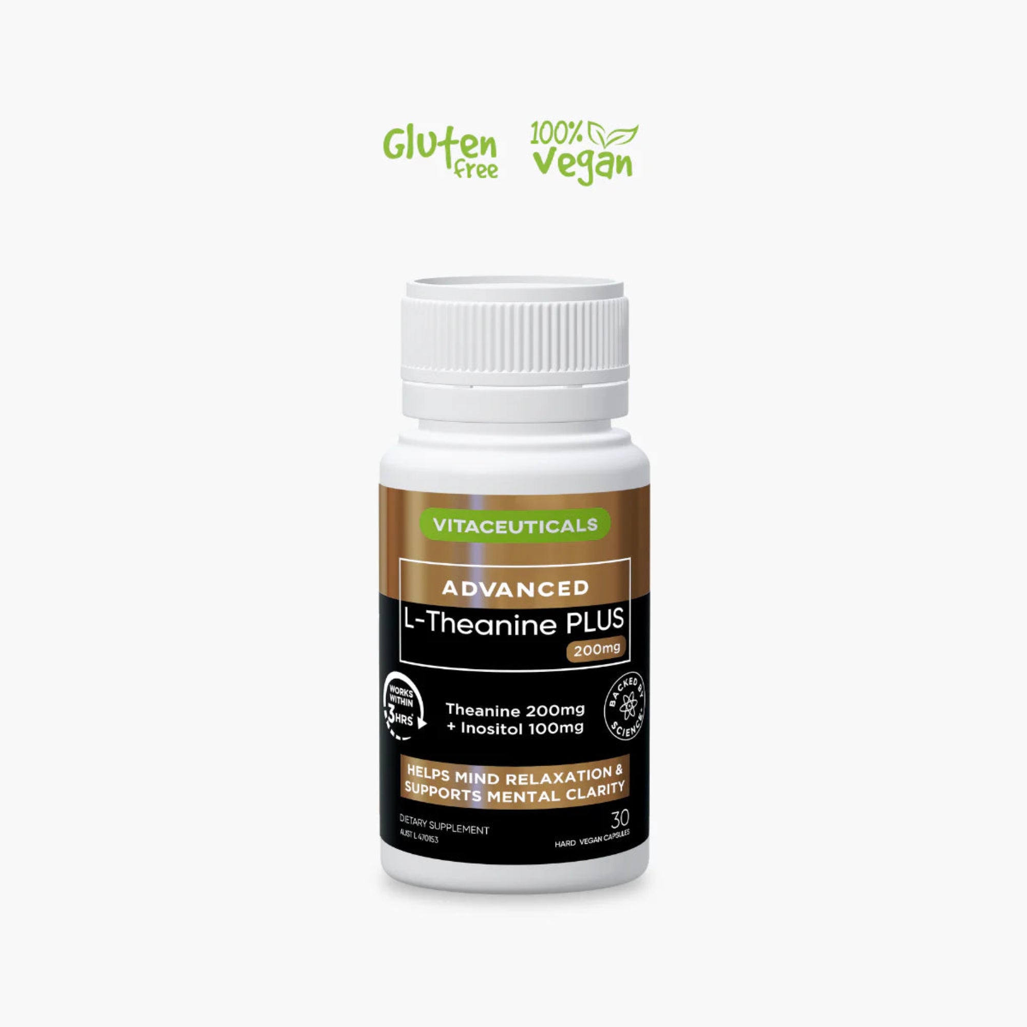 Vitaceuticals Advanced L-Theanine PLUS - 30 Capsules