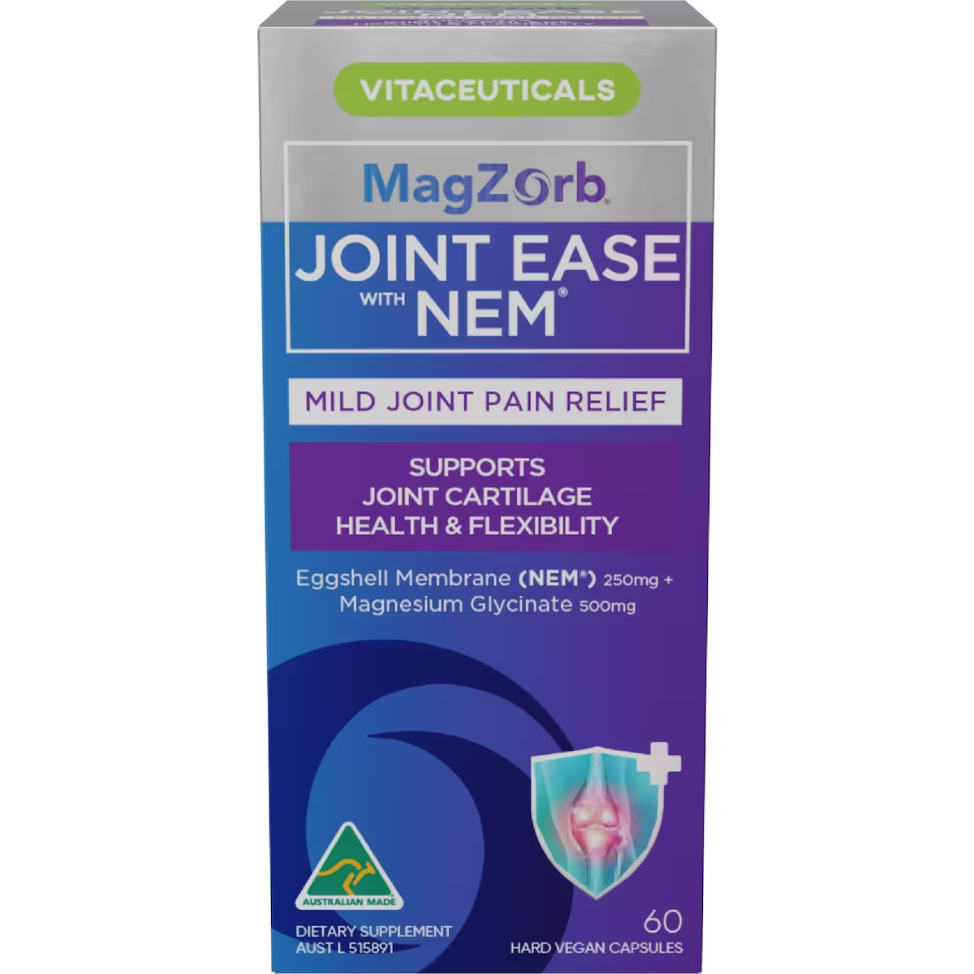 Vitaceuticals MagZorb Joint Ease With Nem - 60 Hard Vegan Capsules