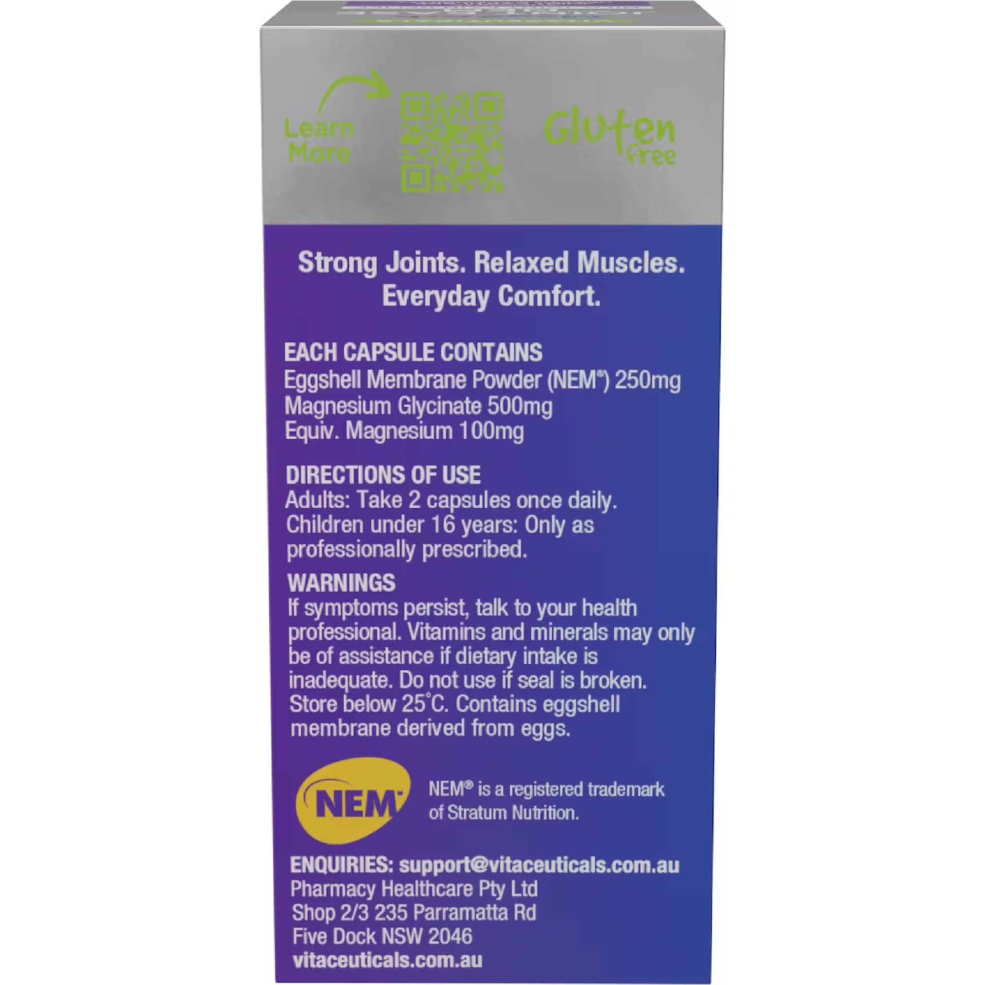 Vitaceuticals MagZorb Joint Ease With Nem - 60 Hard Vegan Capsules