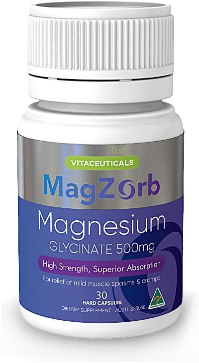 Vitaceuticals MagZorb Magnesium Glycinate 30 Hard Capsules
