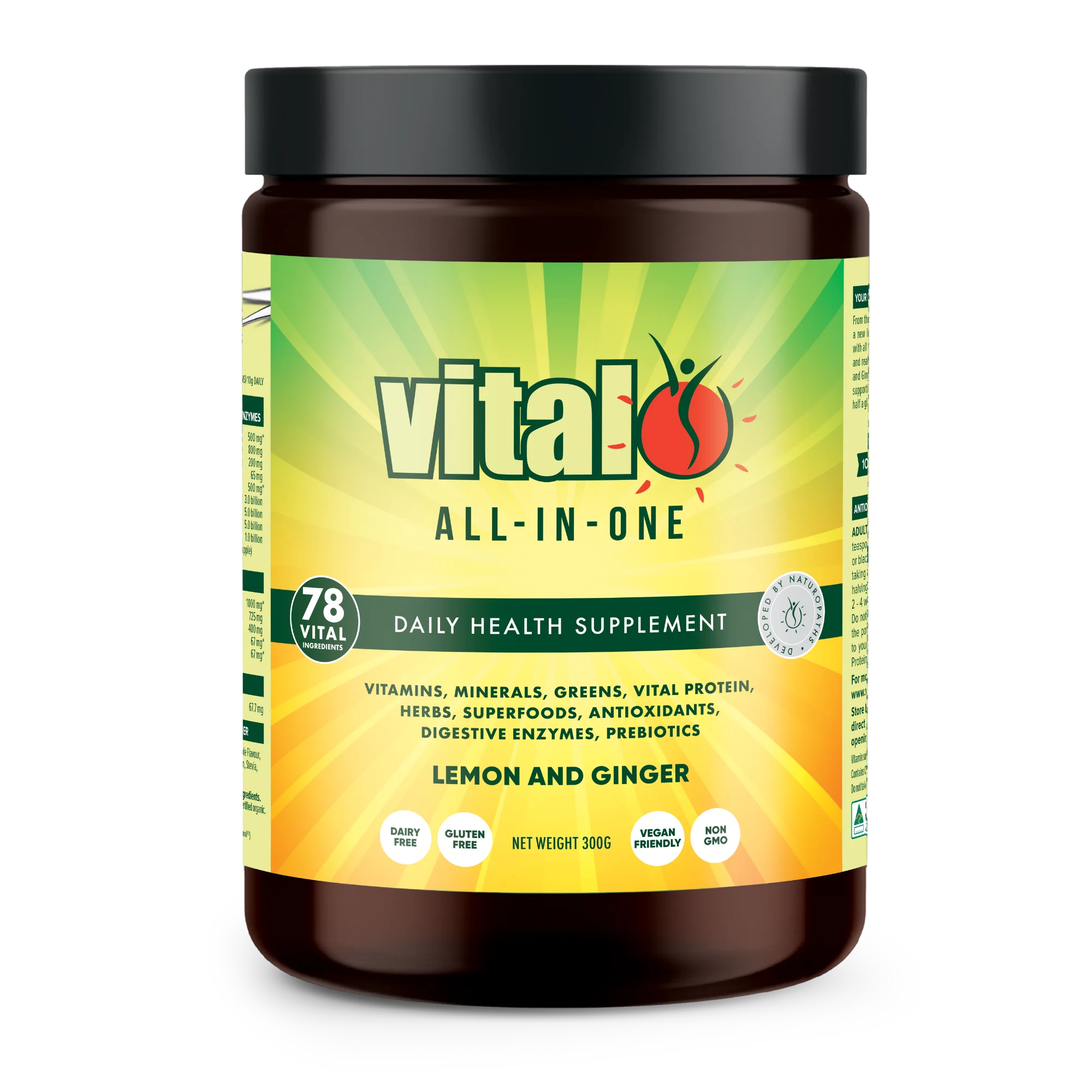 Vital All-In-One Lemon and Ginger 300g