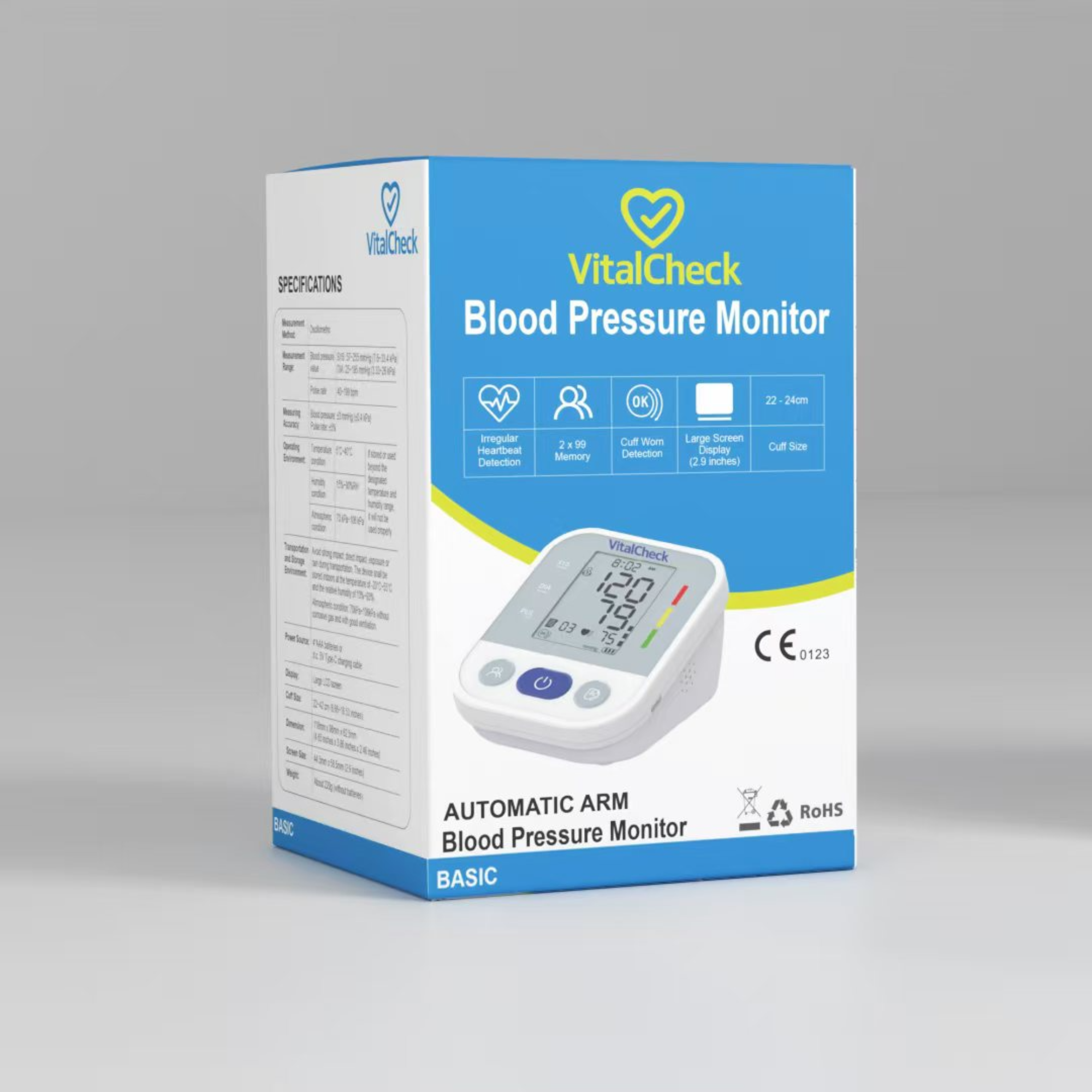 Vital Check Automatic Arm Blood Pressure Monitor