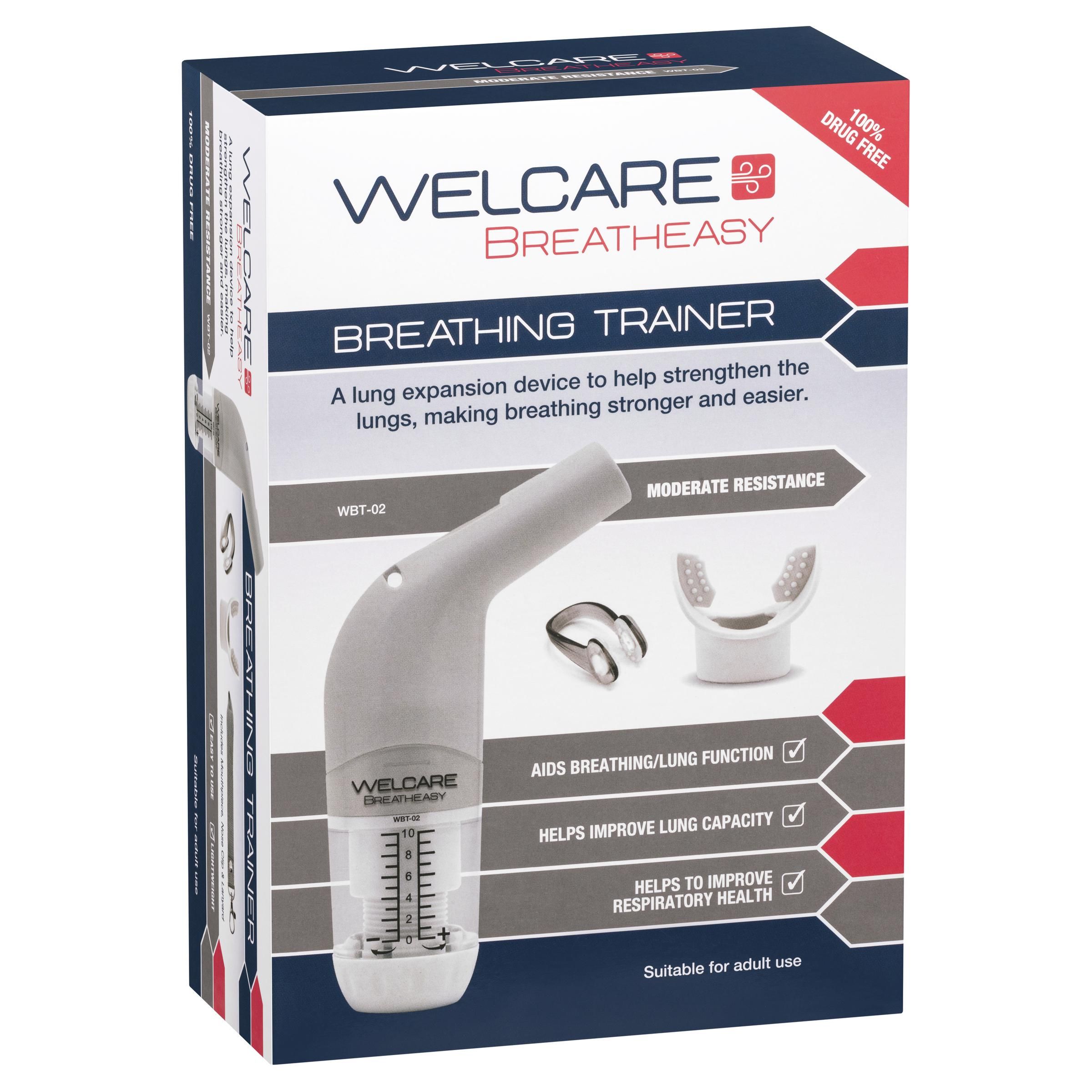 Welcare Breatheasy Breathing Trainer (Moderate Resistance)