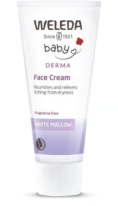 Weleda Derma Face Cream for Baby - White Mallow, 50mL (Clearance Stock, Short dated)