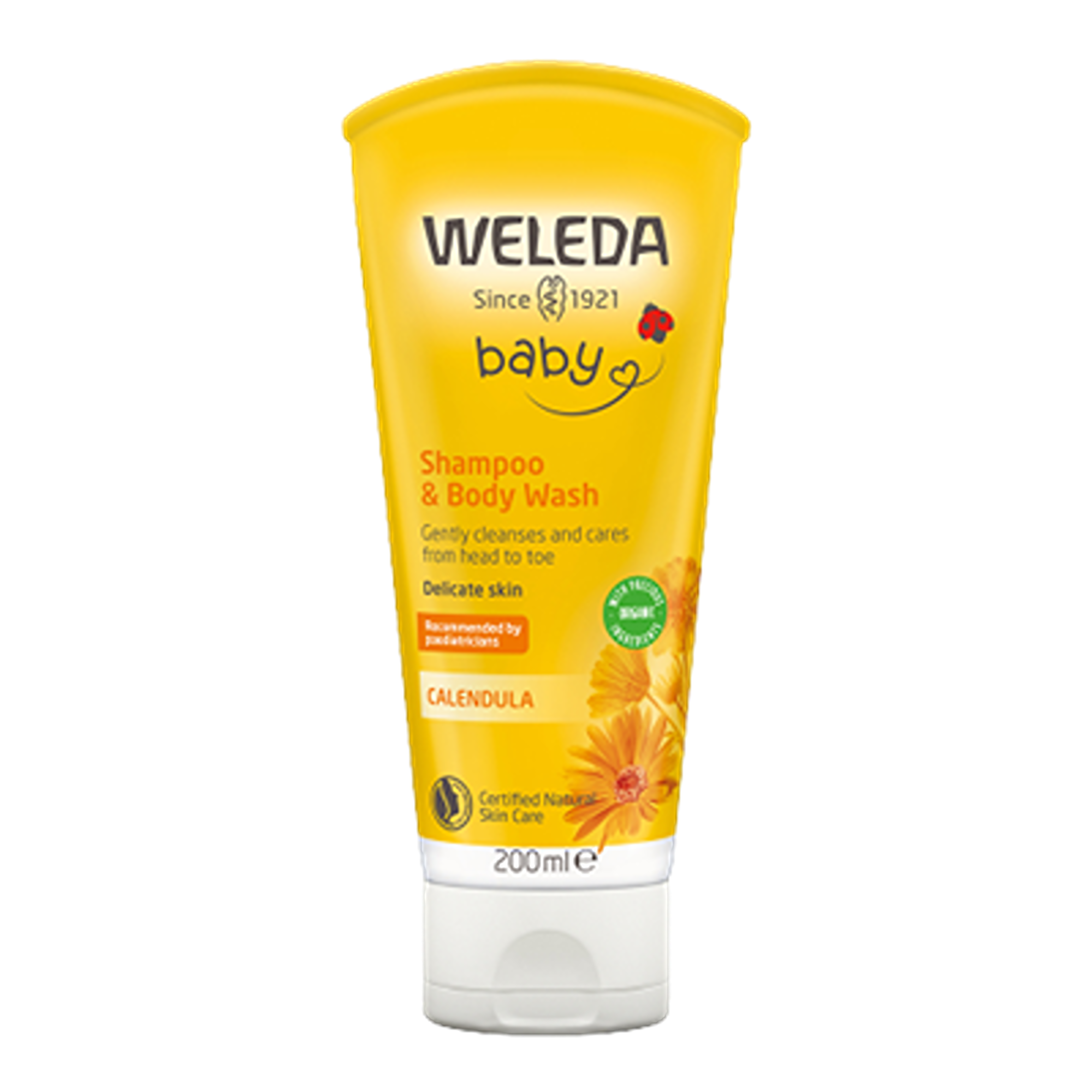 Weleda Calendula Baby Shampoo & Body Wash 200mL