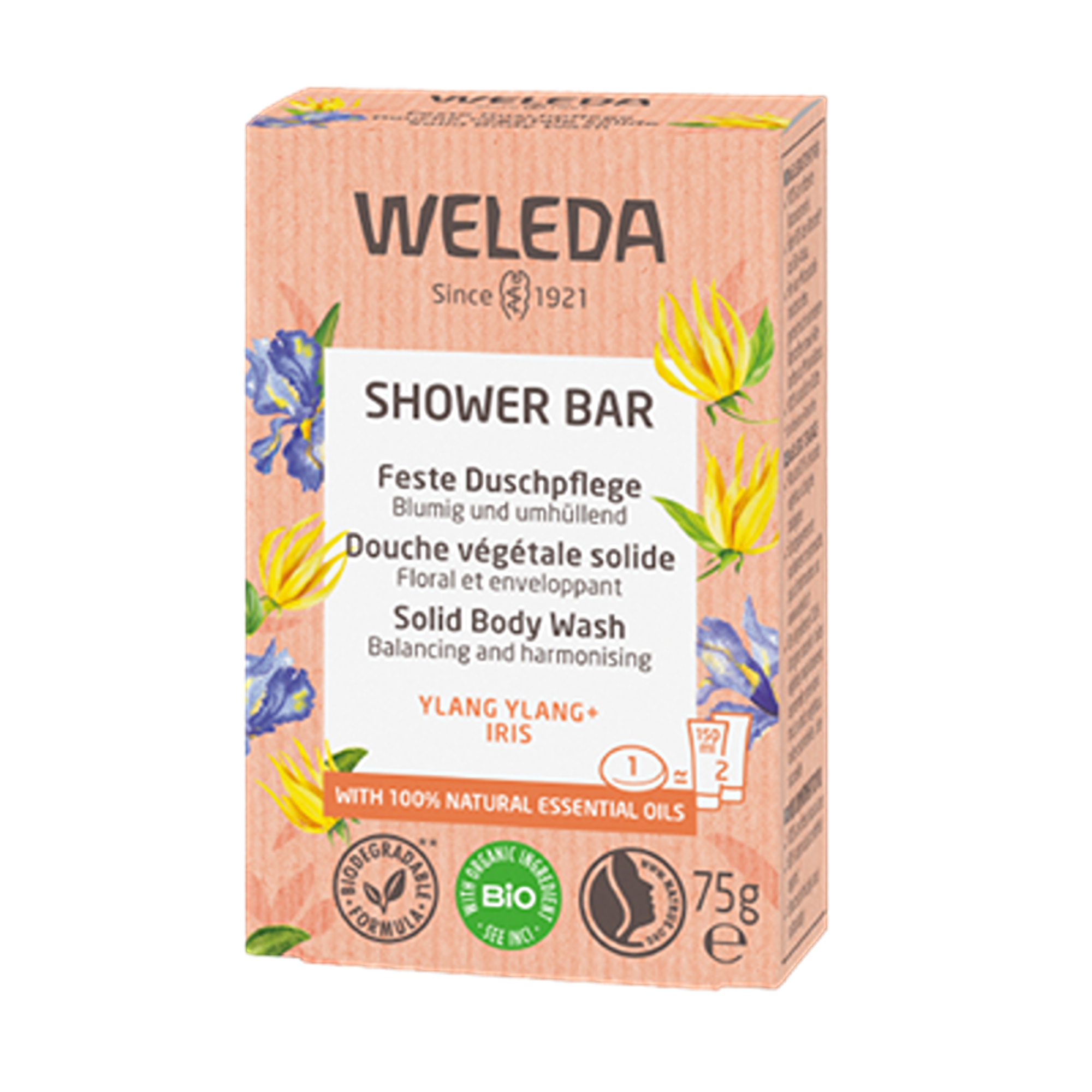 Weleda Ylang Ylang and Iris Shower Bar 75g
