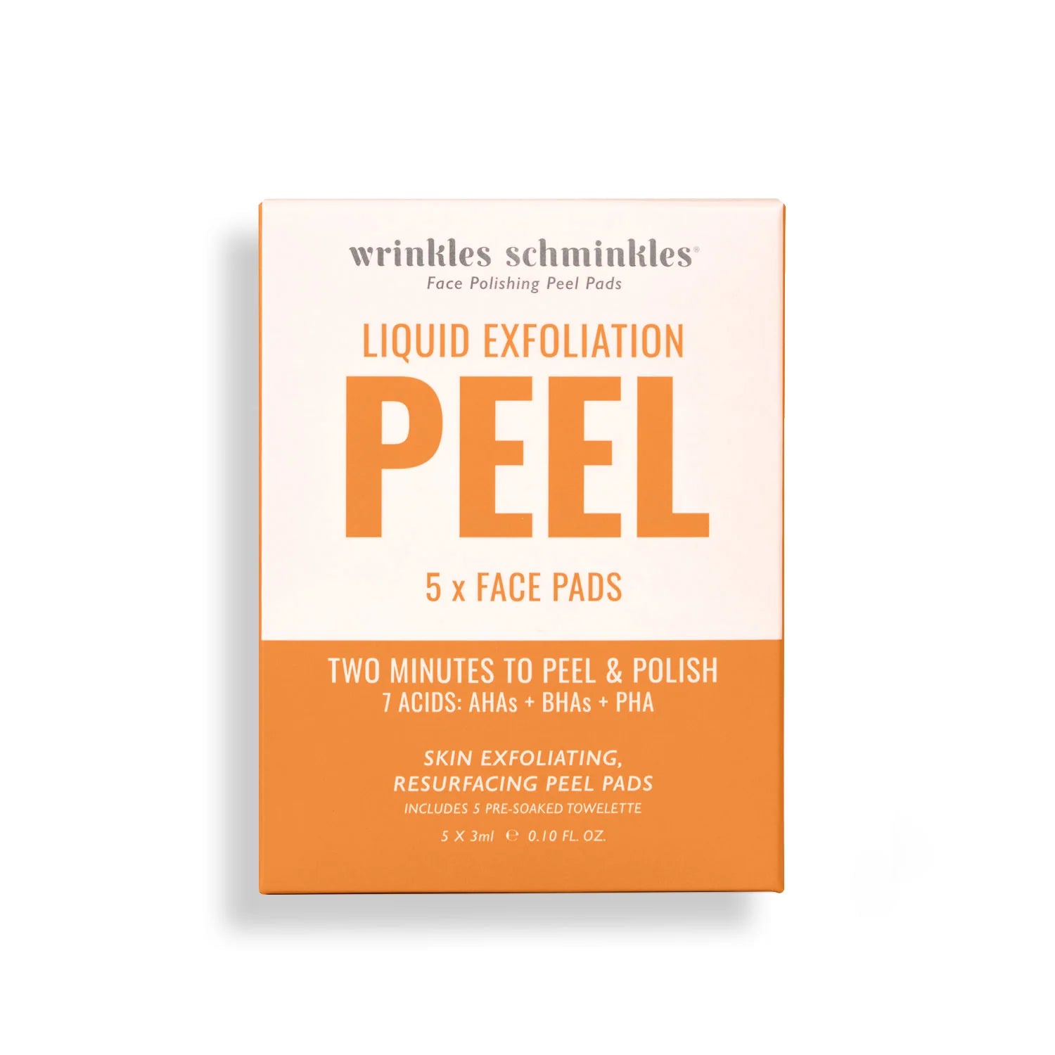 Wrinkles Schminkle Face Polishing Peel Pads - Set Of 5 Towelettes