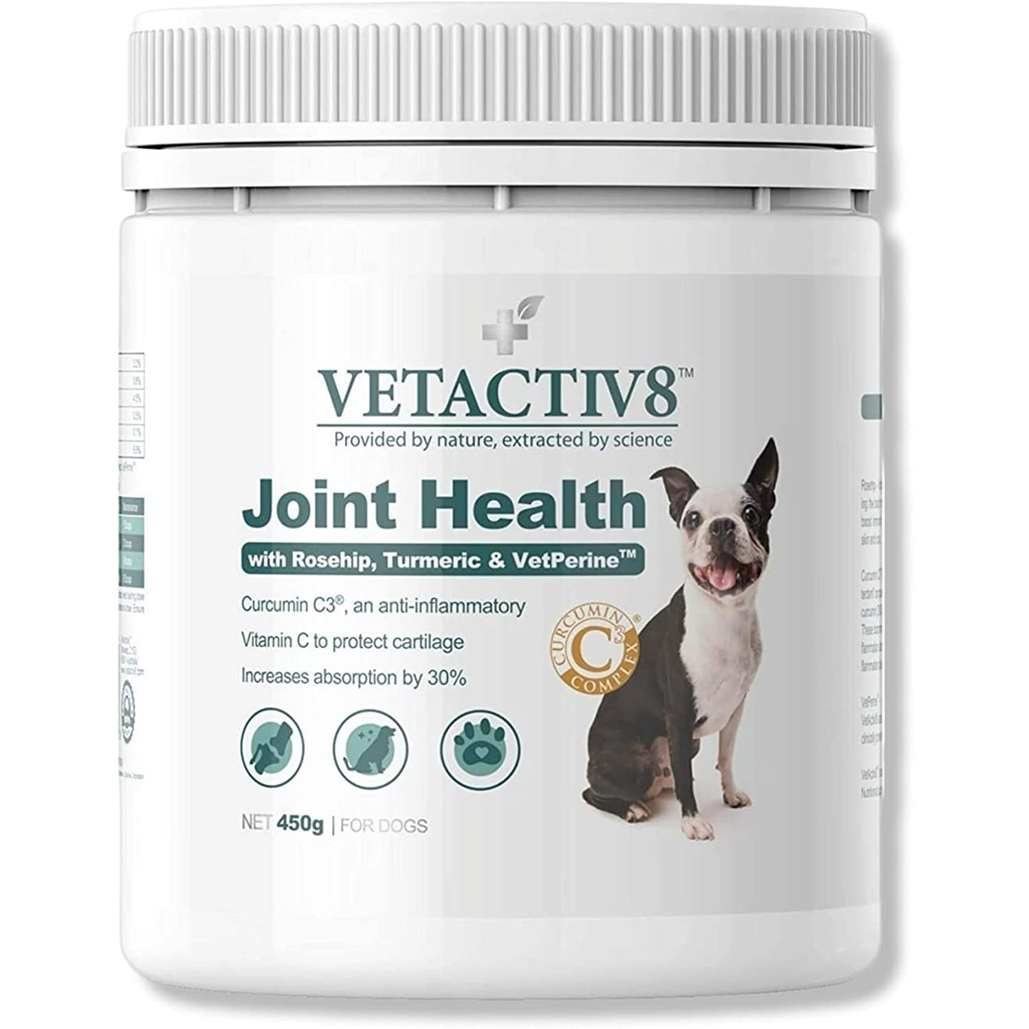 VETACTIV8 Joint Health with Rosehip, Turmeric & VetPerine 450g