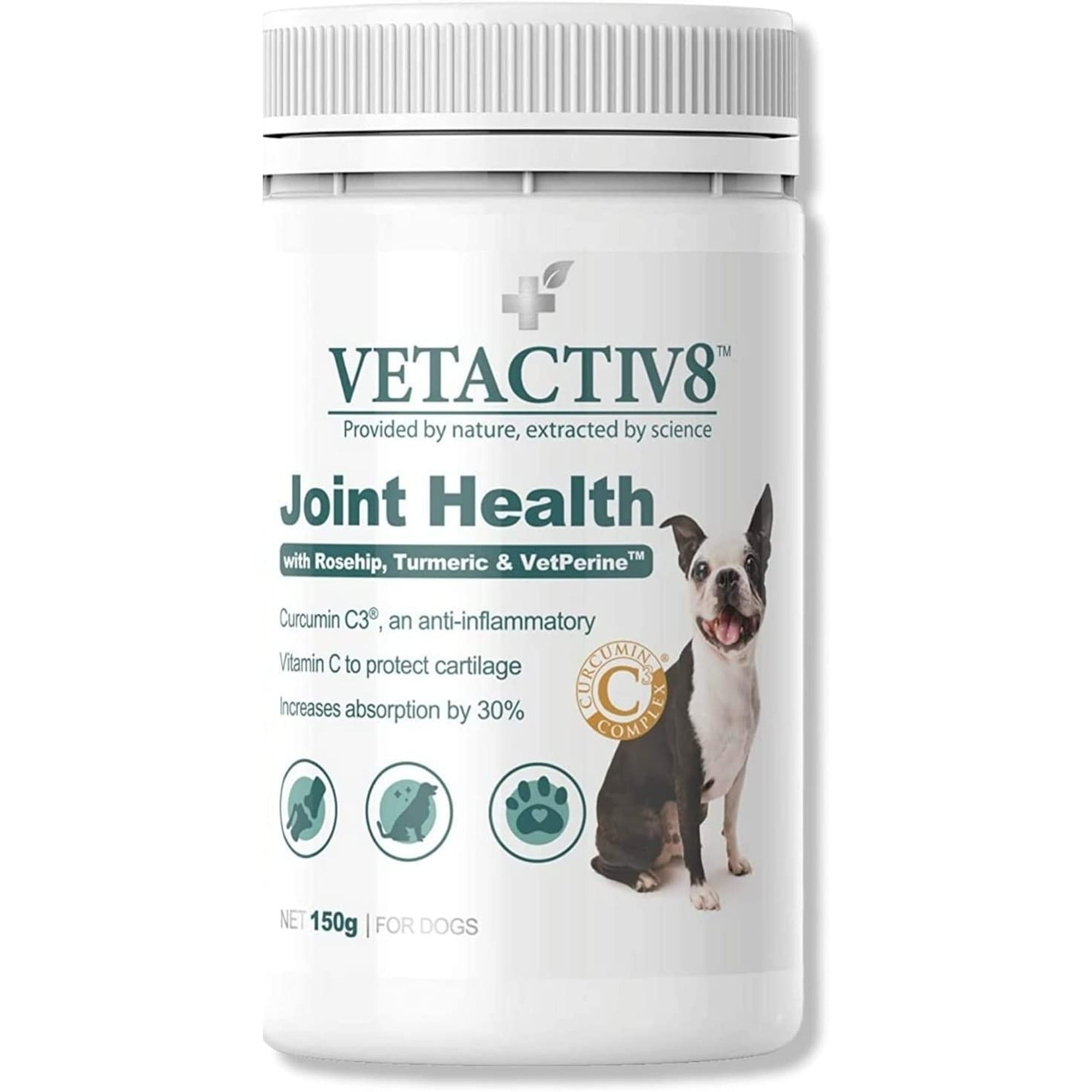 VETACTIV8 Joint Health with Rosehip, Turmeric & VetPerine 150g