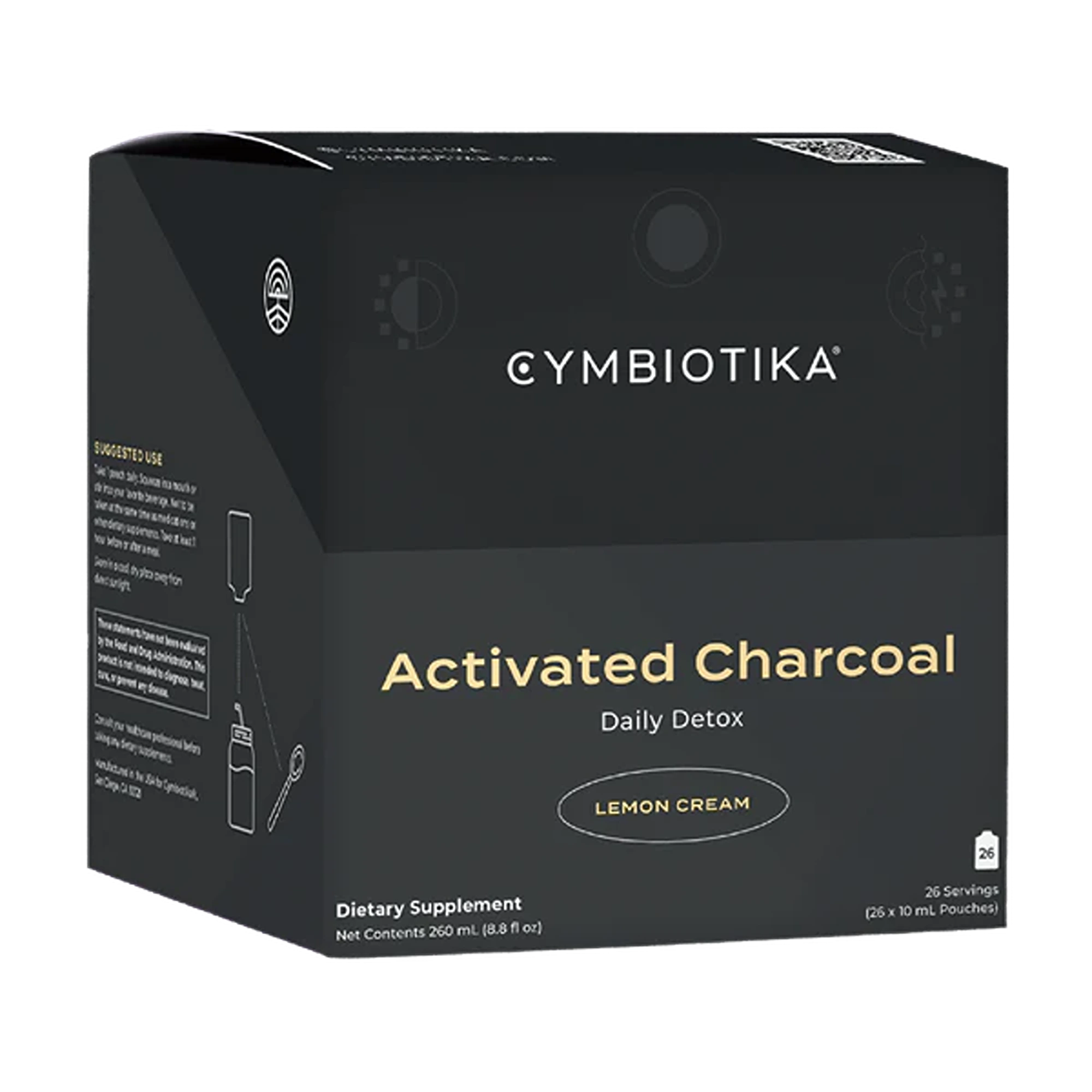 Cymbiotika Activated Charcoal 26 x 10mL