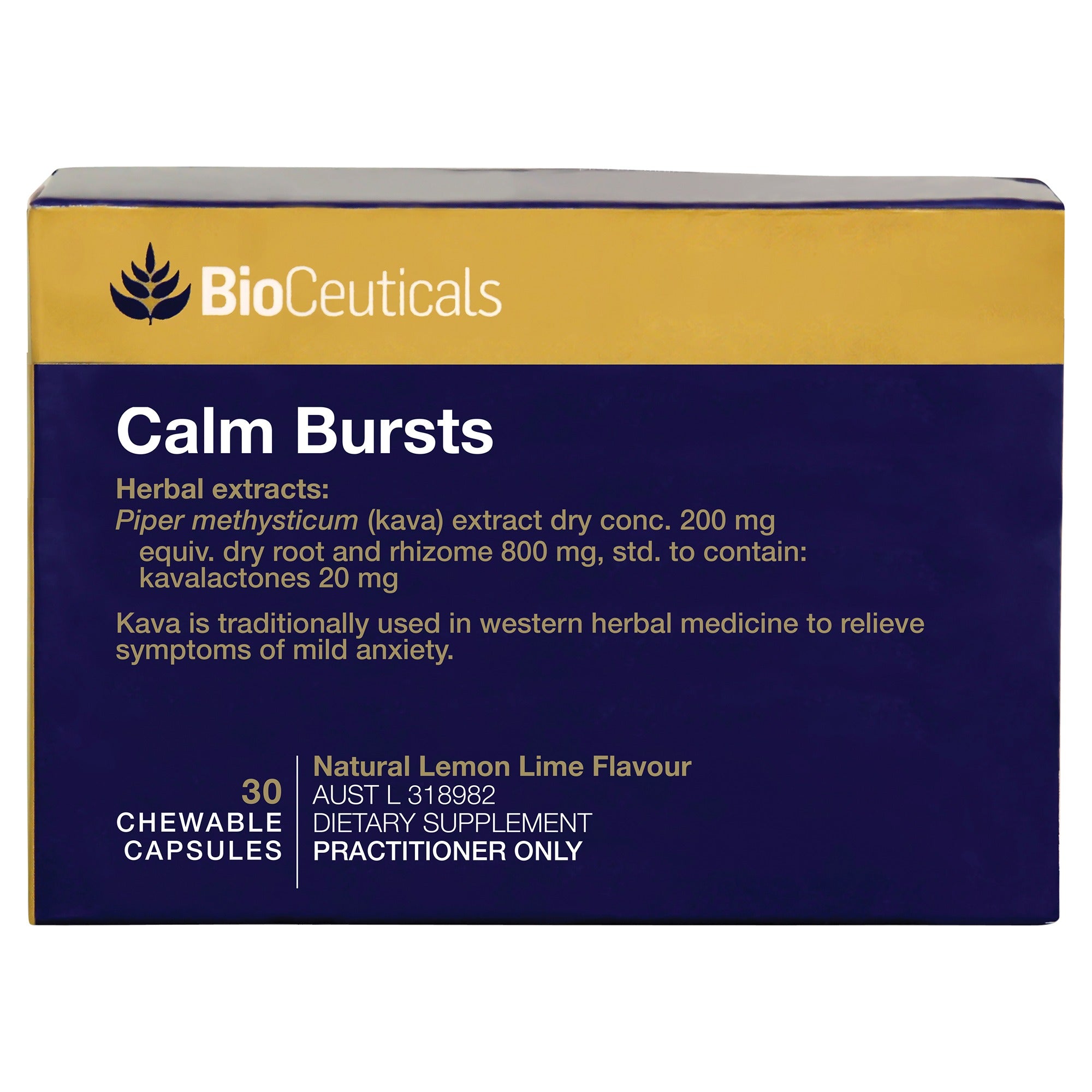 BioCeuticals Calm Burst Chewable Capsules 30s