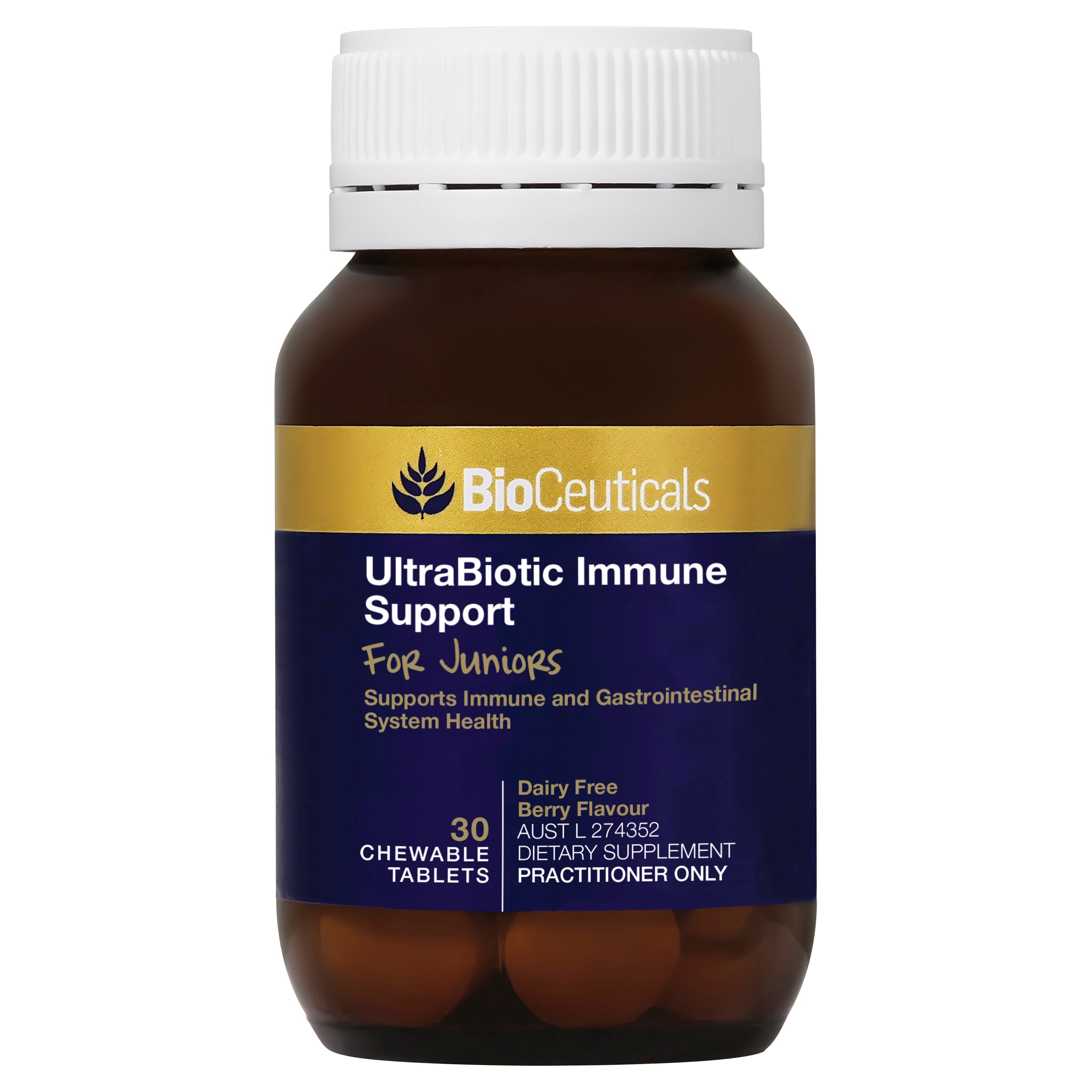 BioCeuticals UltraBiotic Immune Support for Juniors Chewable Tablets 30s