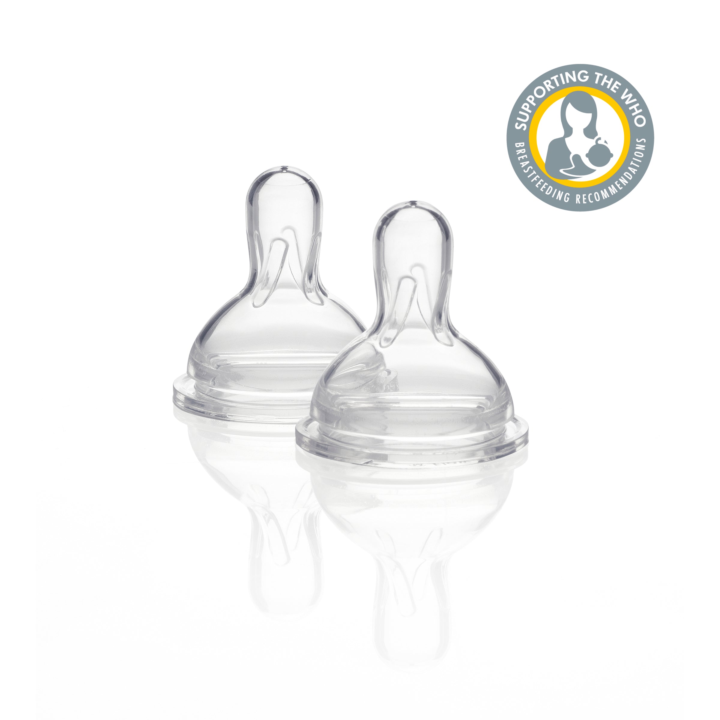 Medela Wide Base Teat Slow Flow 3pk