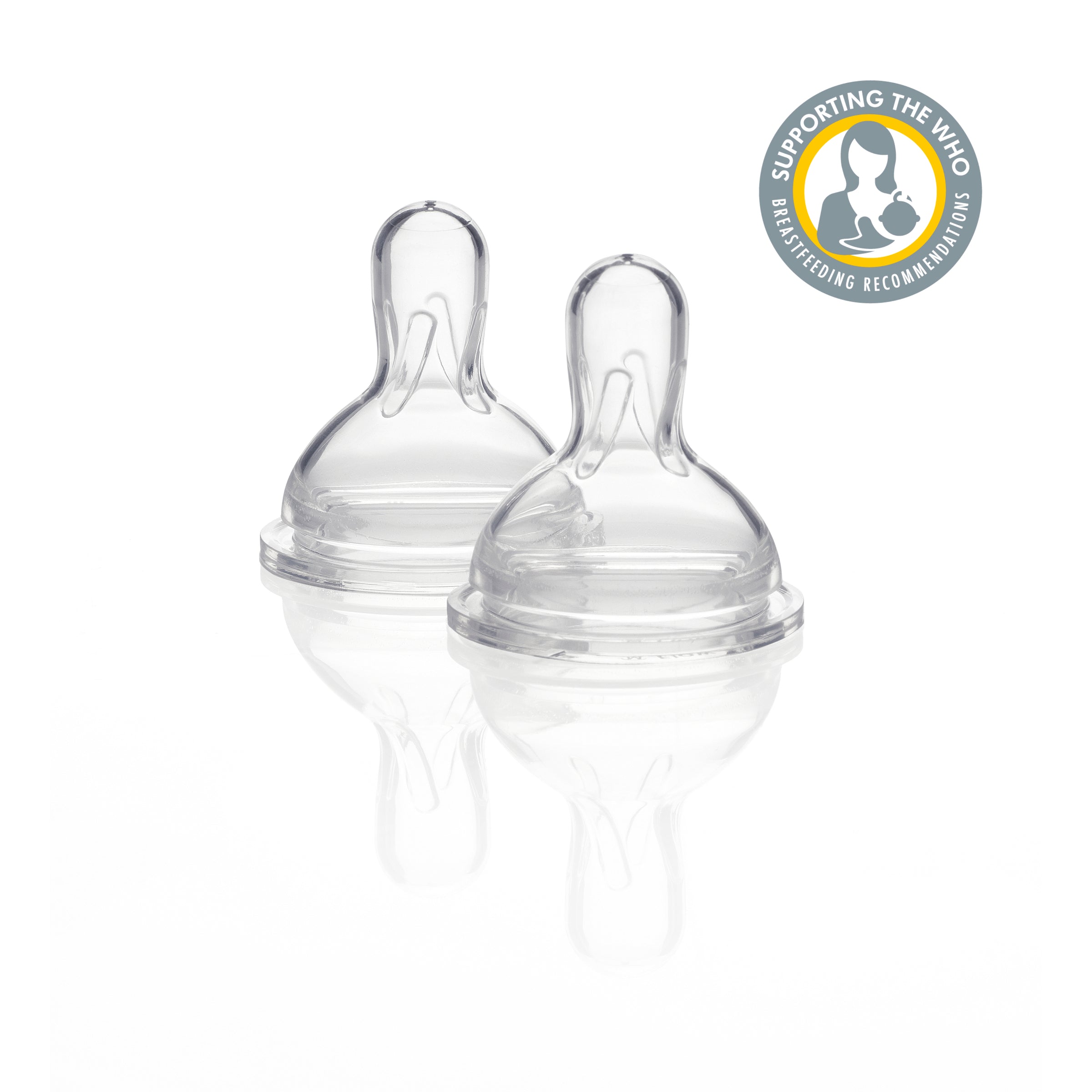 Medela Wide Base Teat Medium Flow 3pk