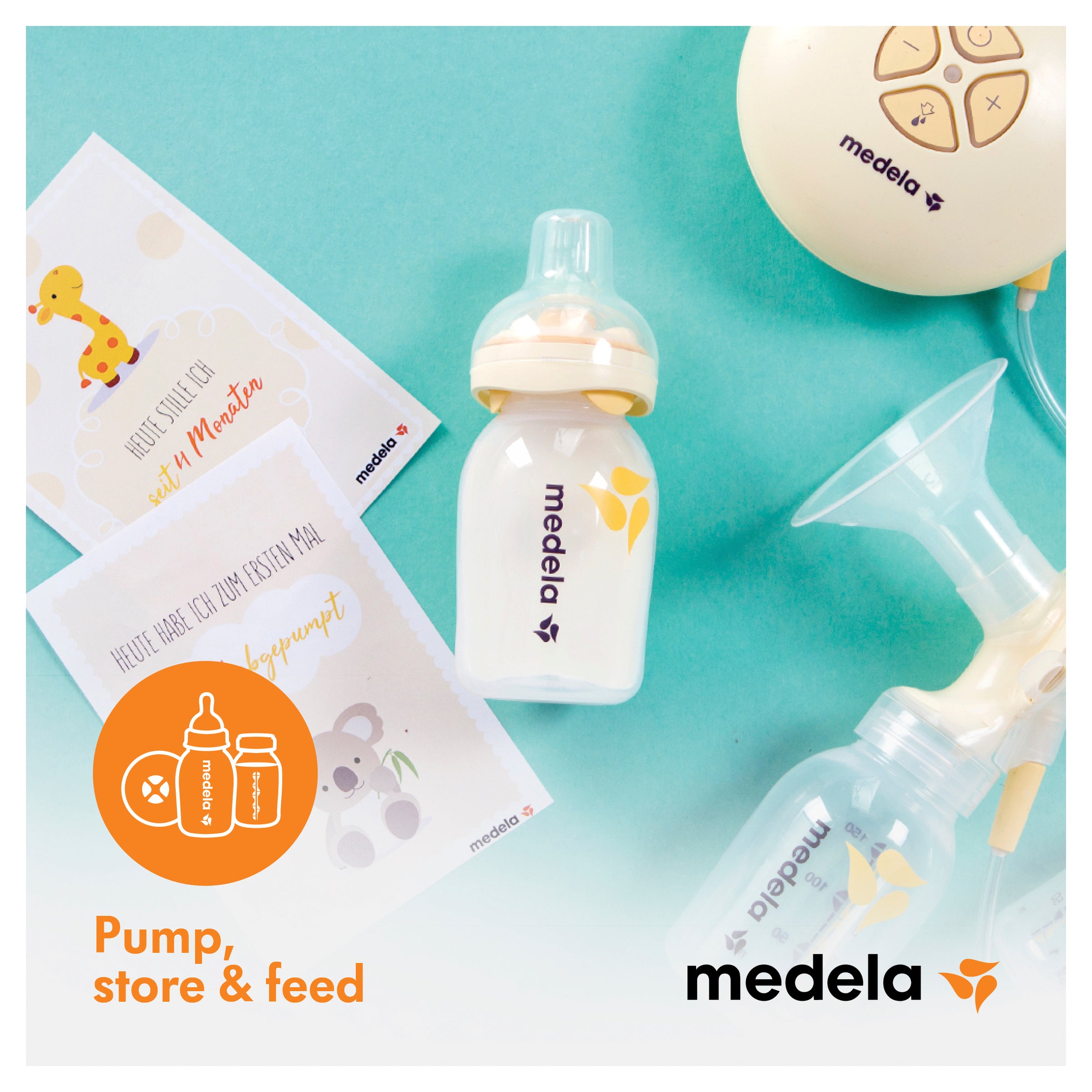 Medela Breastmilk Collection & Storage Bottles 150mL - 6 Pack